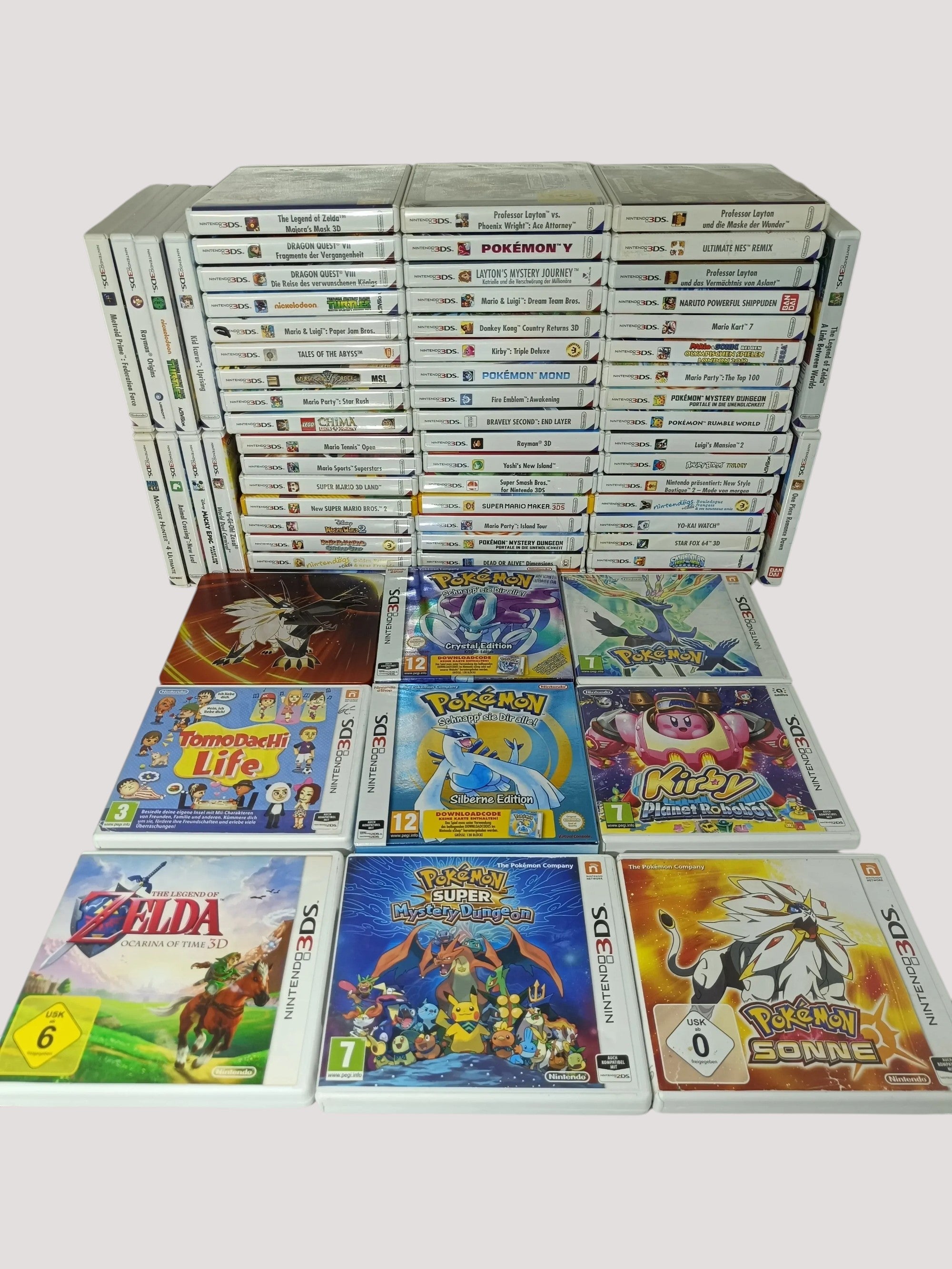 Nintendo 3DS Spiele – Weißer Hintergrund