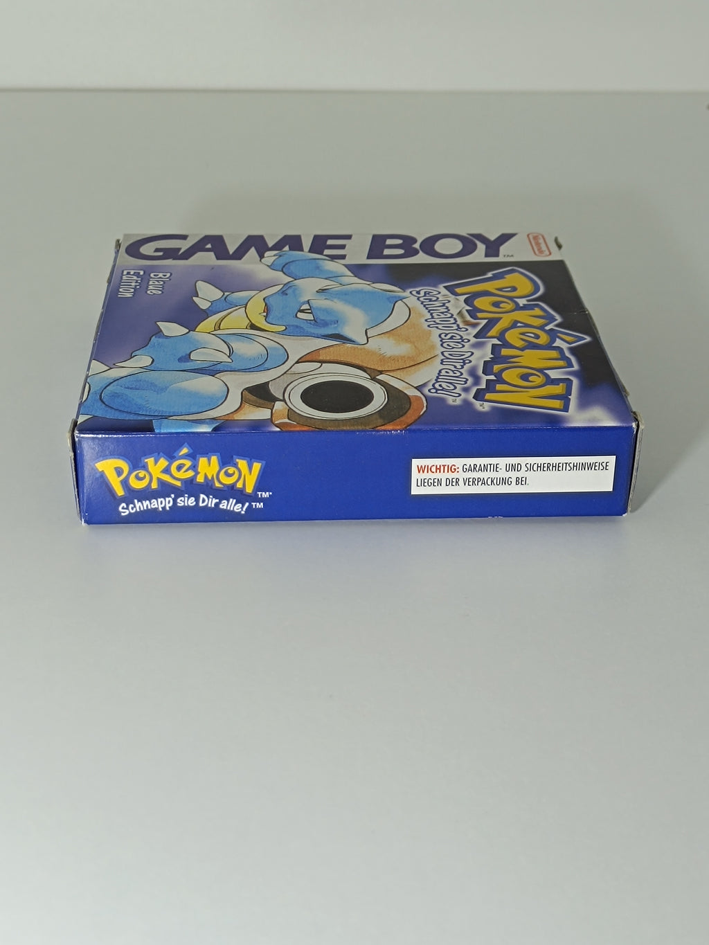 Pokemon Blaue Edition Game Boy - Leerhülle ohne Inhalt