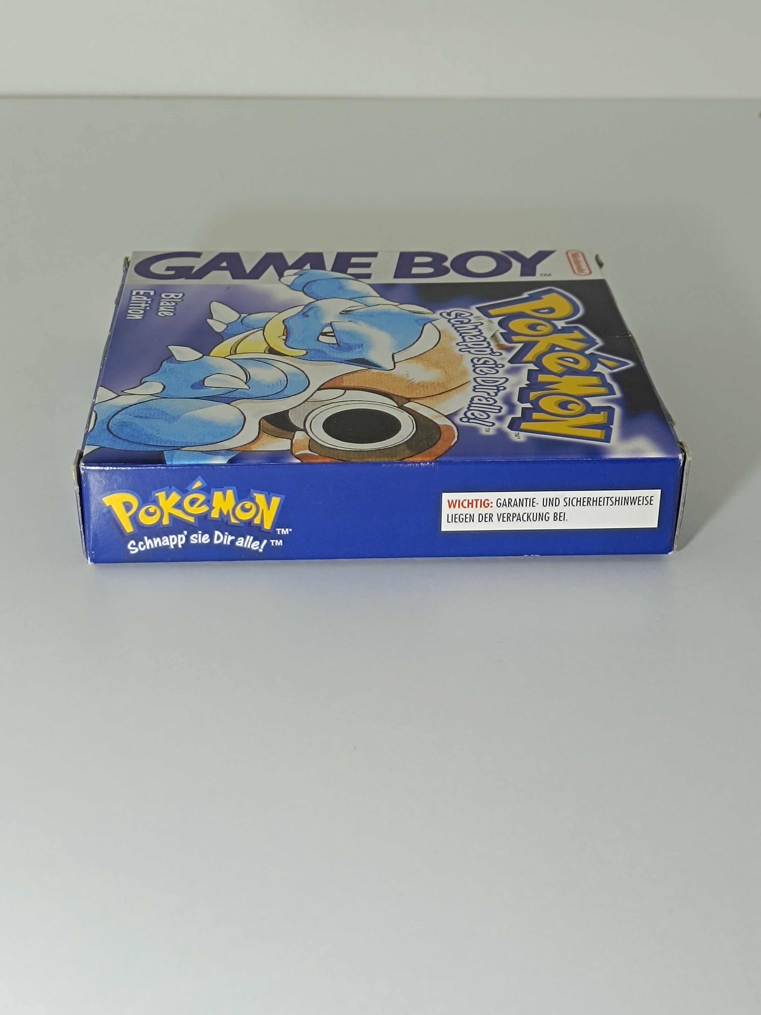 Pokemon Blaue Edition Game Boy - Leerhülle ohne Inhalt