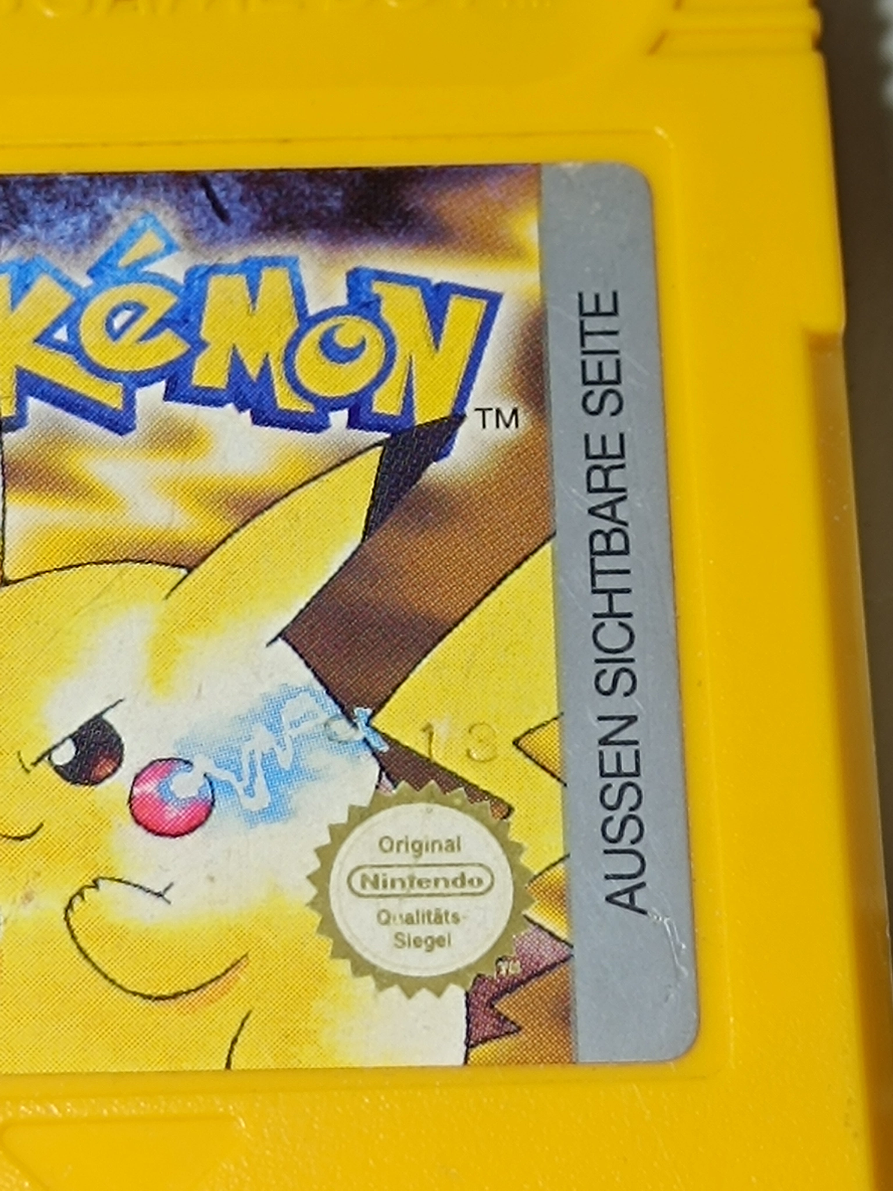 Pokemon Gelbe Edition Game Boy - inkl. Verpackung, Inlay & Anleitung