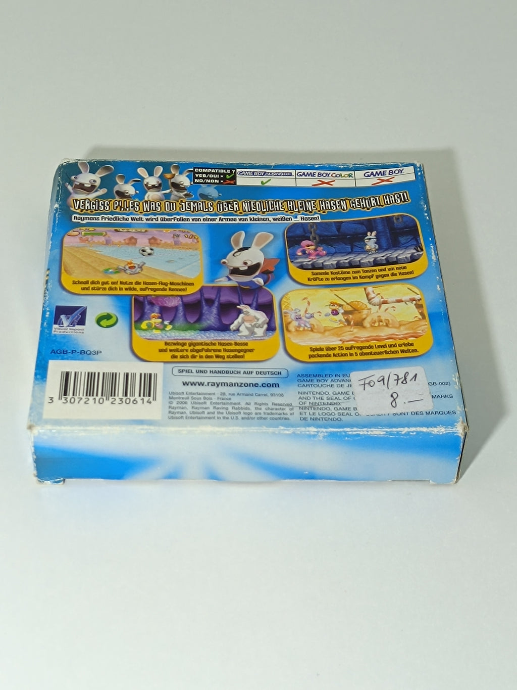 Rayman Raving Rabbids GBA - inkl. Inlay