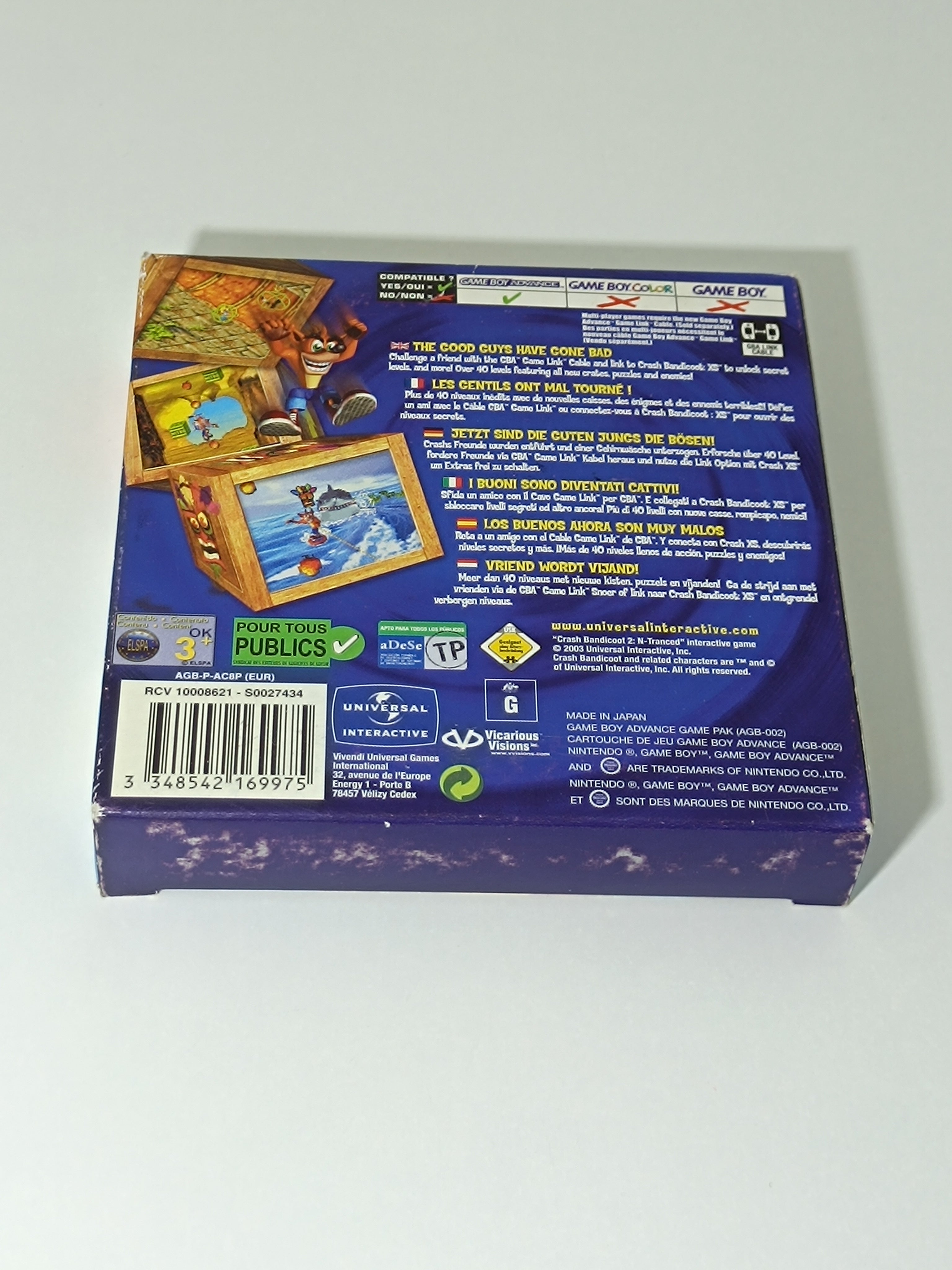 Crash Bandicoot 2 N Tranced GBA - inkl. Verpackung