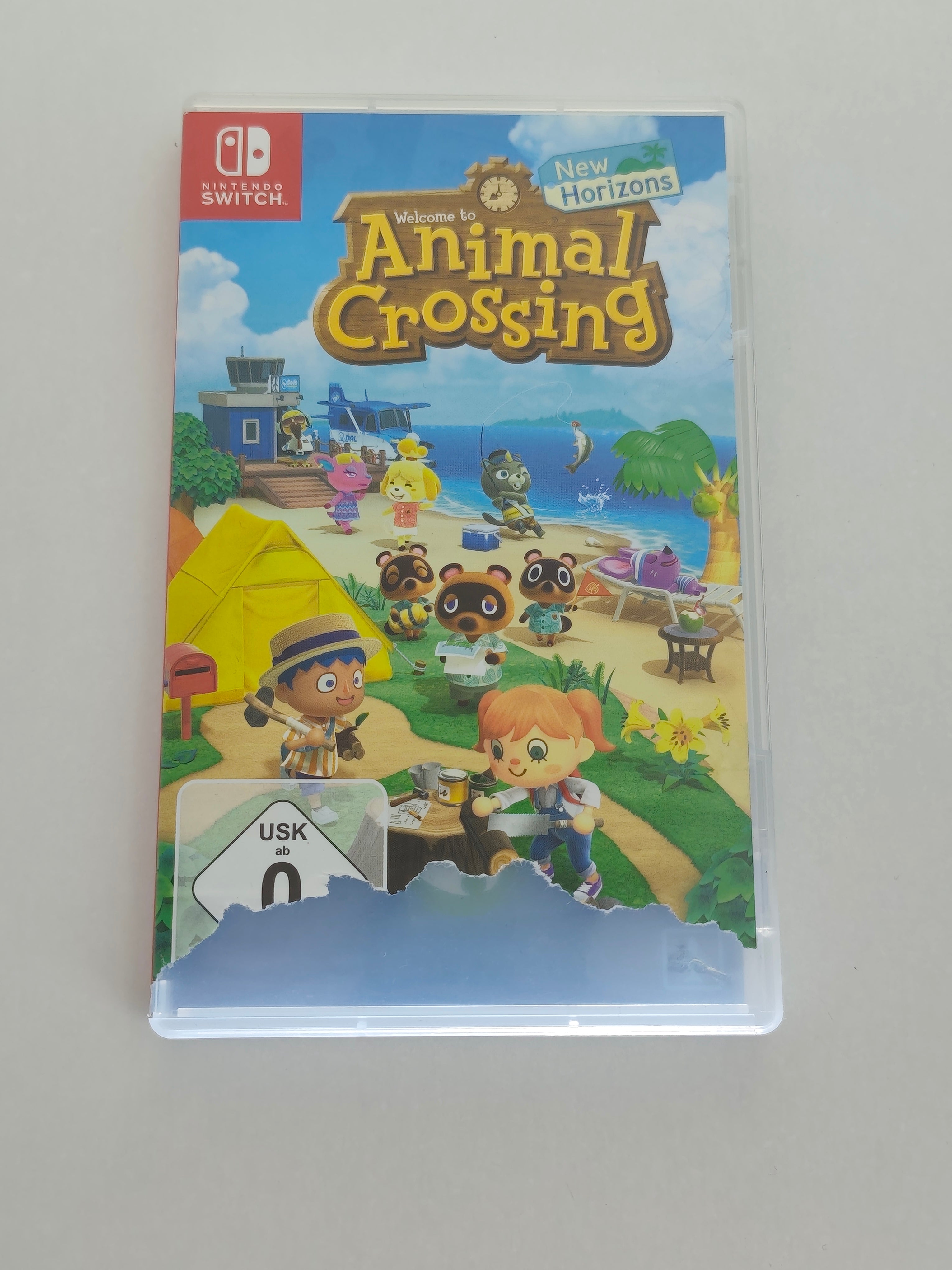 Animal Crossing New Horizons - Teil vom Cover fehlt