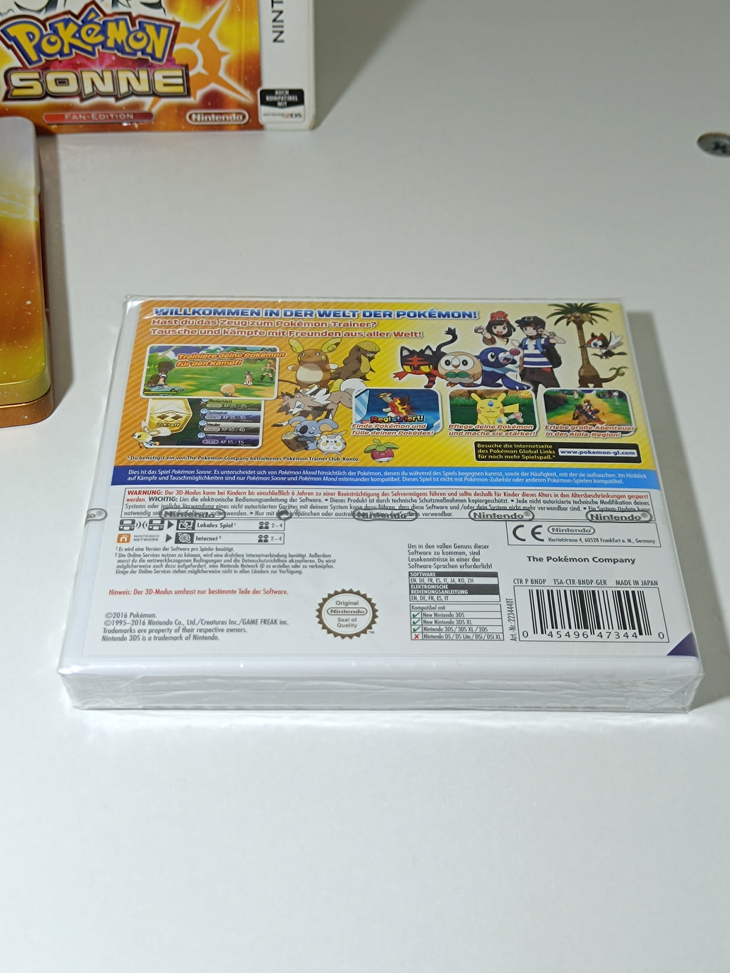 Pokemon Sonne Sealed + Karton & Steelbook