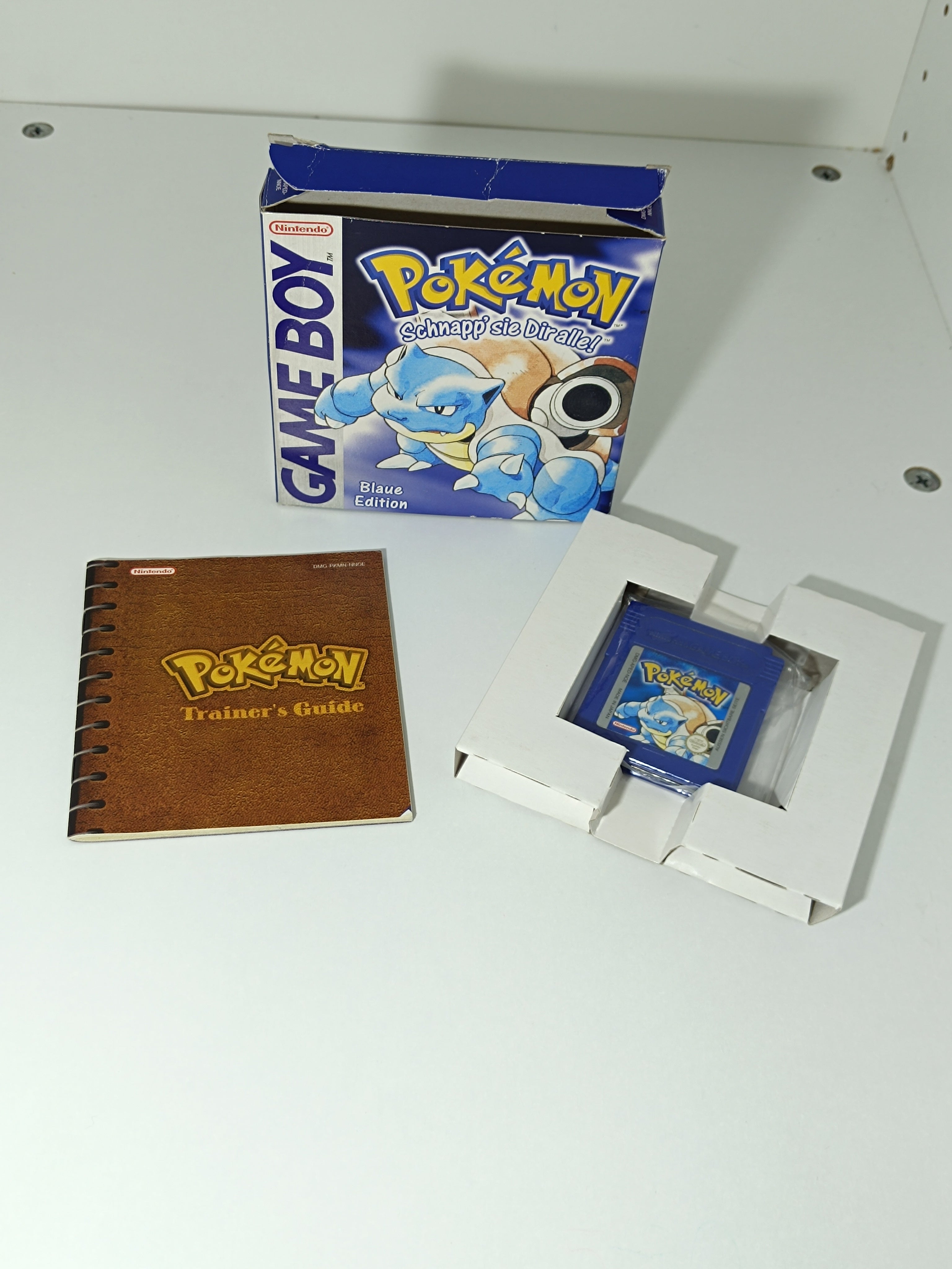 Pokemon Blaue Edition Game Boy - inkl. Verpackung, Anleitung & Inlay