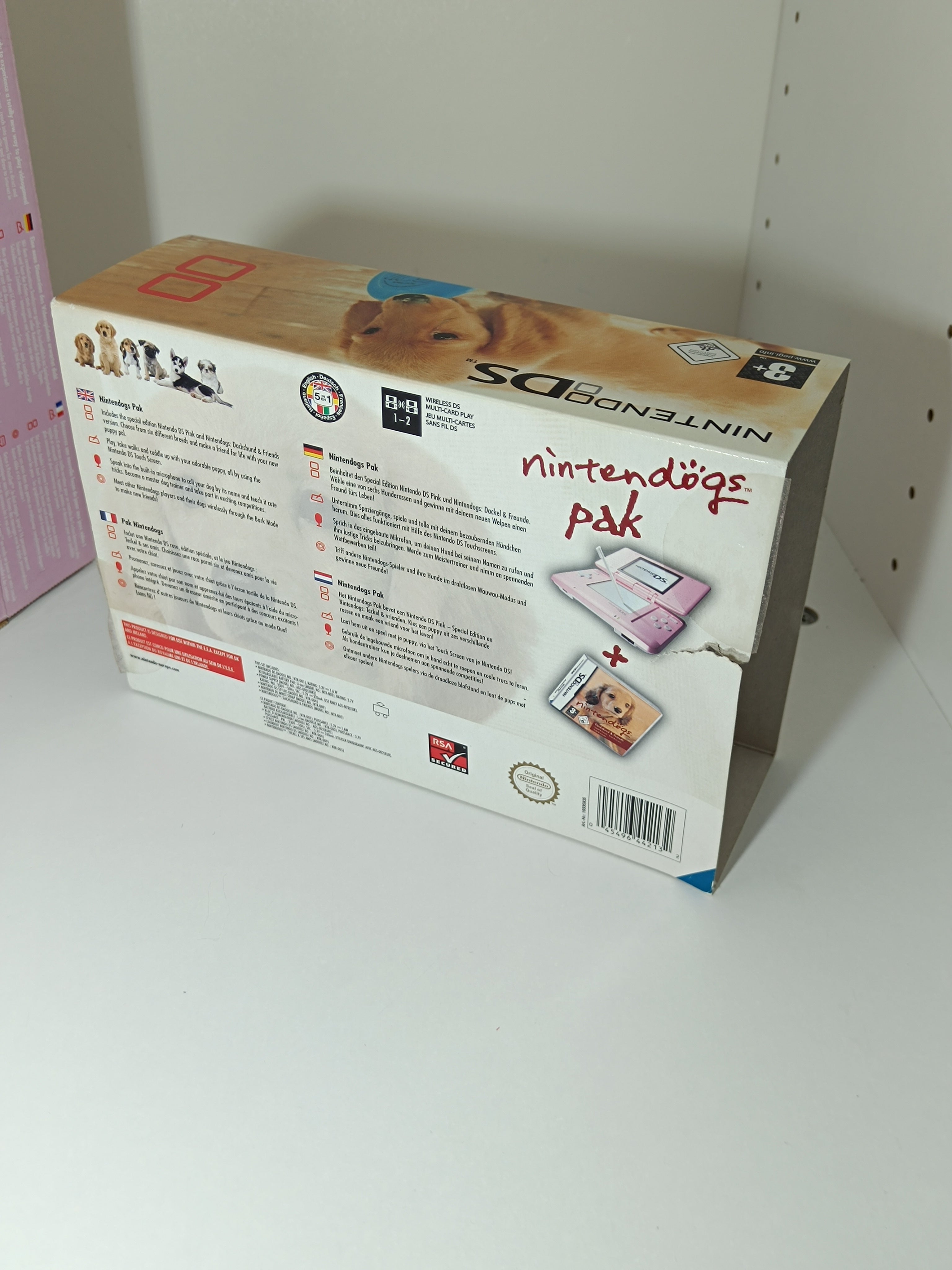 Nintendo DS - Pink - inkl. Originalverpackung - Nintendogs PAK (ohne Spiel)