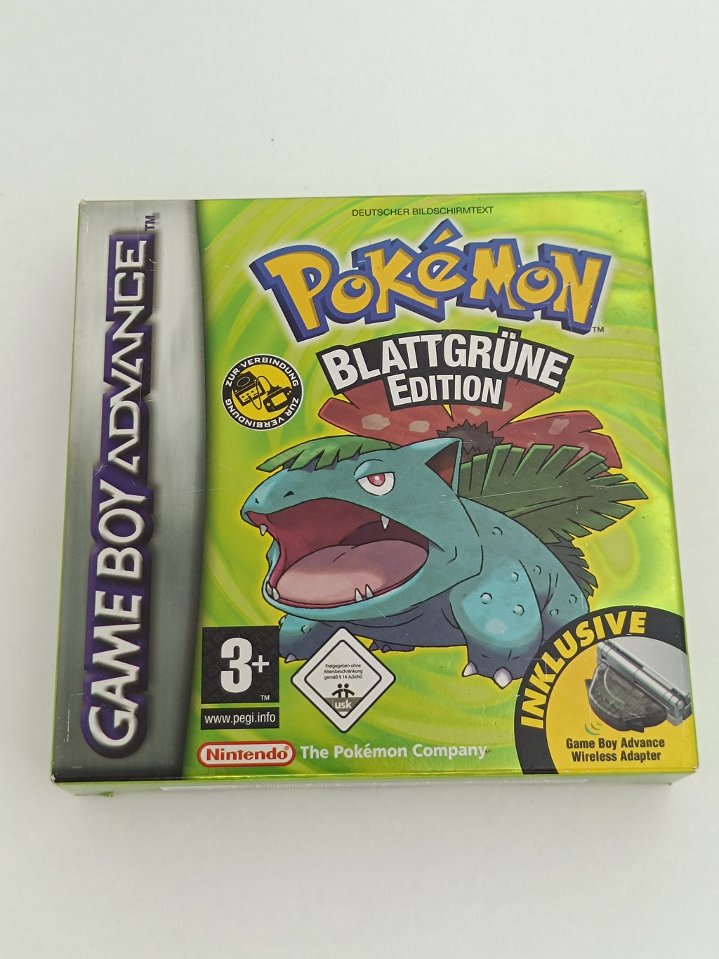 Pokemon Blattgrüne Edition GBA - inkl. Verpackung, Inlay & VIP Code
