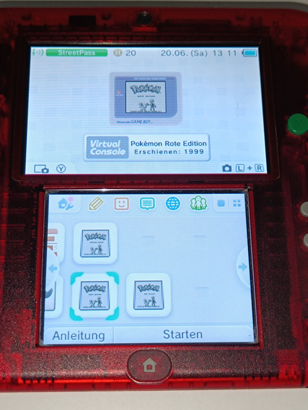 Nintendo 2DS Konsole - Pokemon Rote Edition, inkl. Spiel
