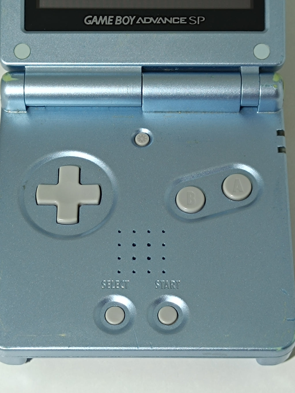 Game Boy Advance SP - Glacier Blue, inkl. Verpackung & Ladegerät
