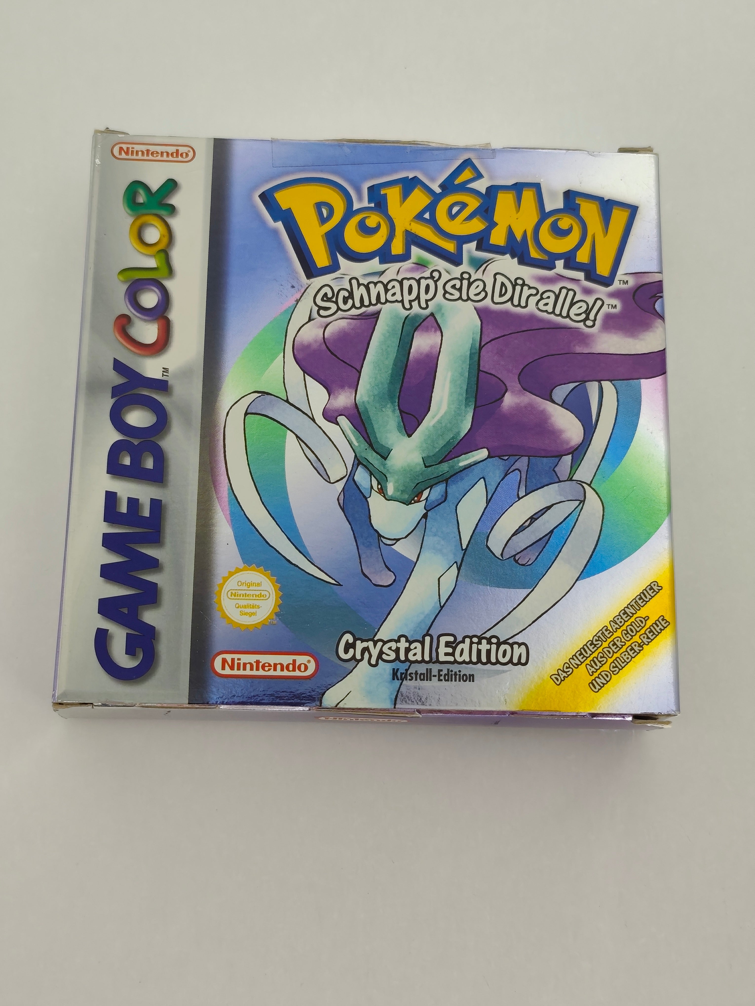 Pokemon Kristall Edition - Leerhülle mit Anleitung