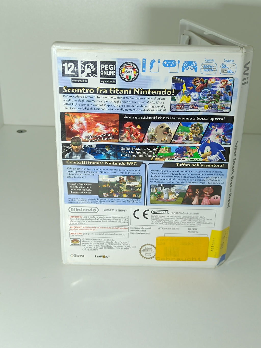 Super Smash Bros Brawl - mit  italienischer Verpackung