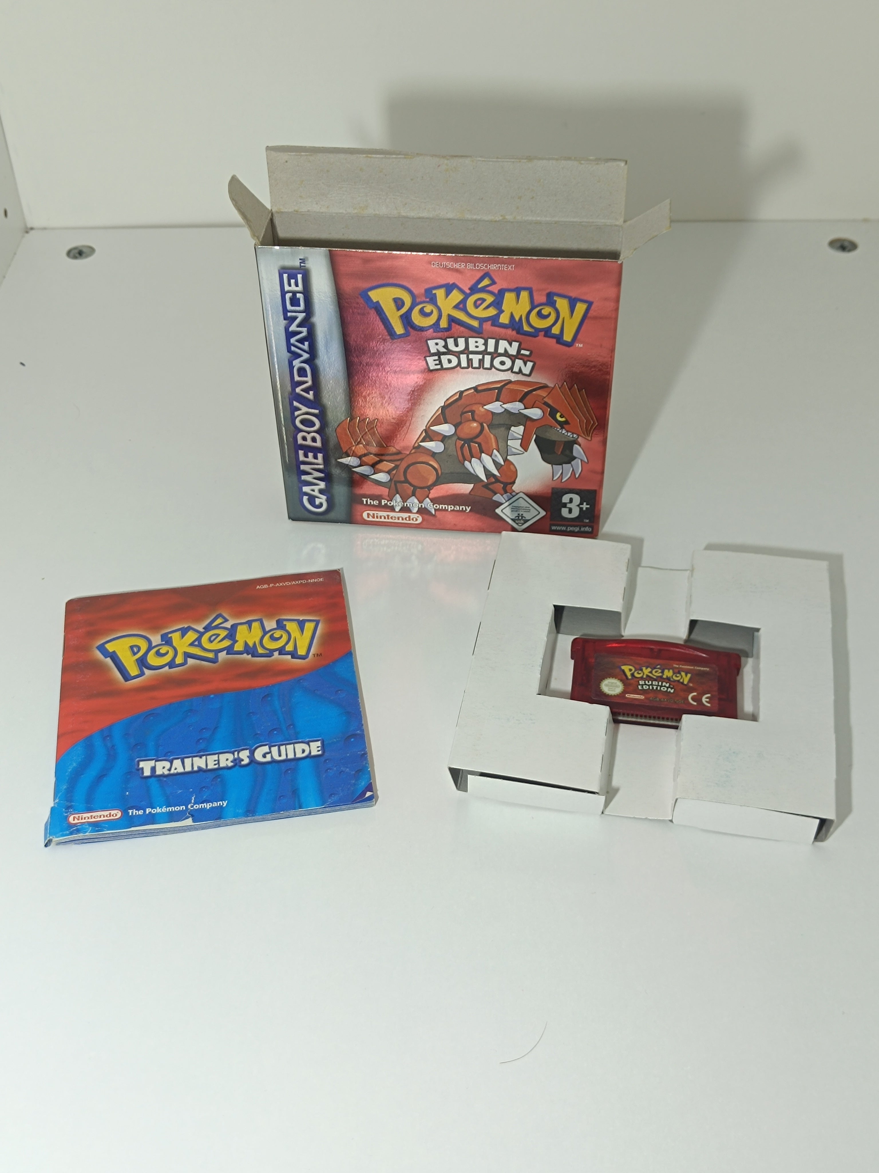 Pokemon Rubin Edition Game Boy Advance mit Verpackung & Anleitung