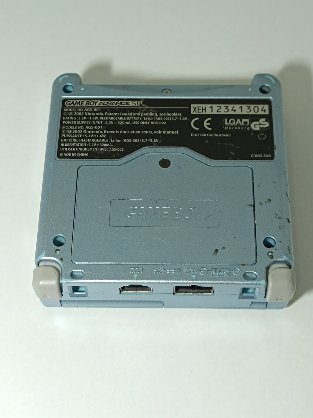 Game Boy Advance SP - Hellblau - inkl. Ladegerät