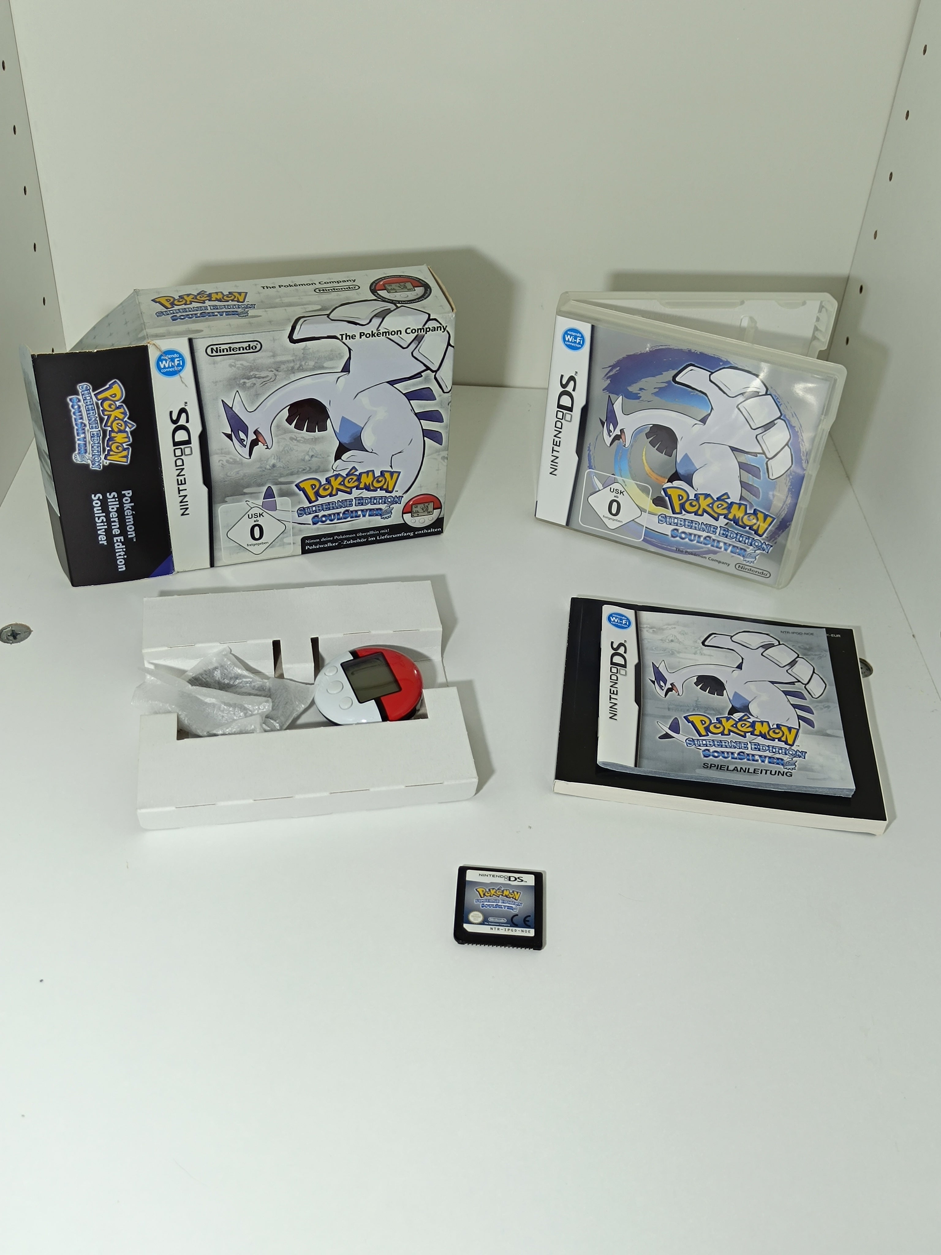 Pokemon Soulsilver, silberne Edition | inkl. Karton, Pokewalker, Verpackung, ...