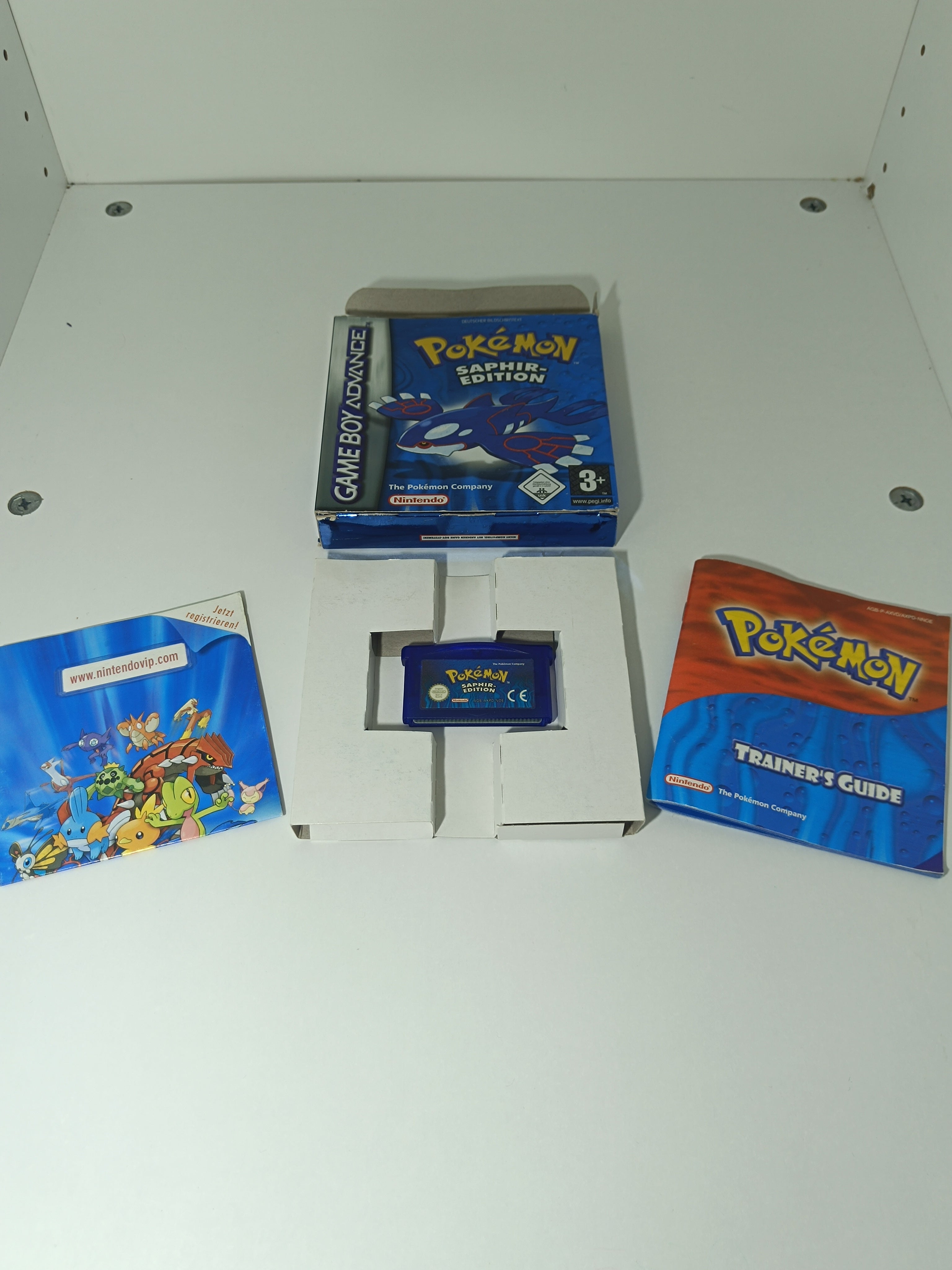Pokemon Saphir Edition GBA - inkl. Verpackung, Anleitung, VIP Code & Inlay