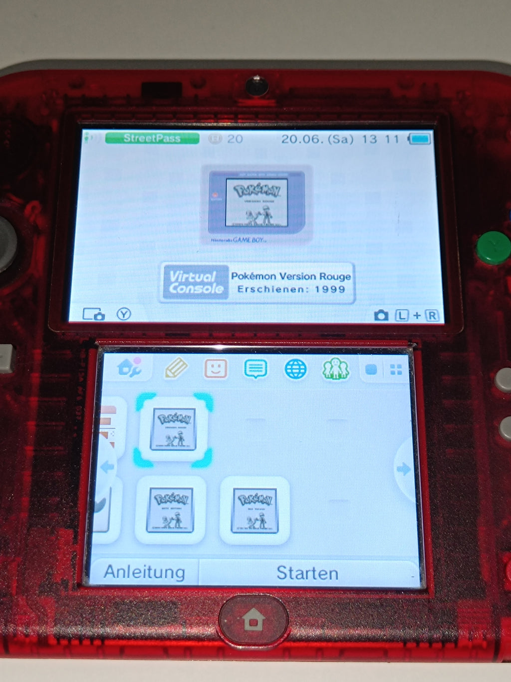 Nintendo 2DS Konsole - Pokemon Rote Edition, inkl. Spiel