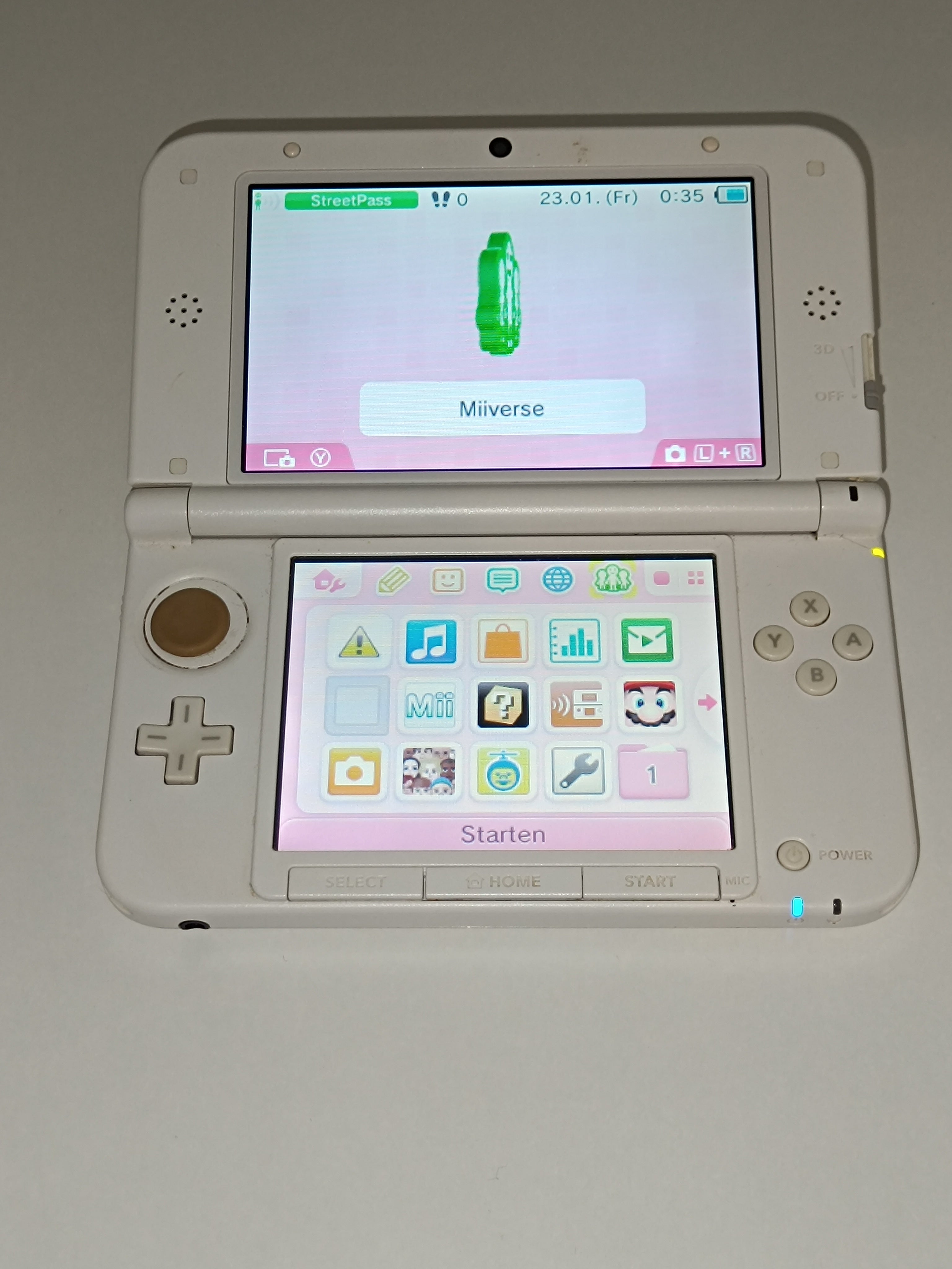 Nintendo 3DS XL - weiß - stark gebraucht