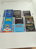 Zubehör: 9 Nintendo Gameboy Spiele Anleitungen