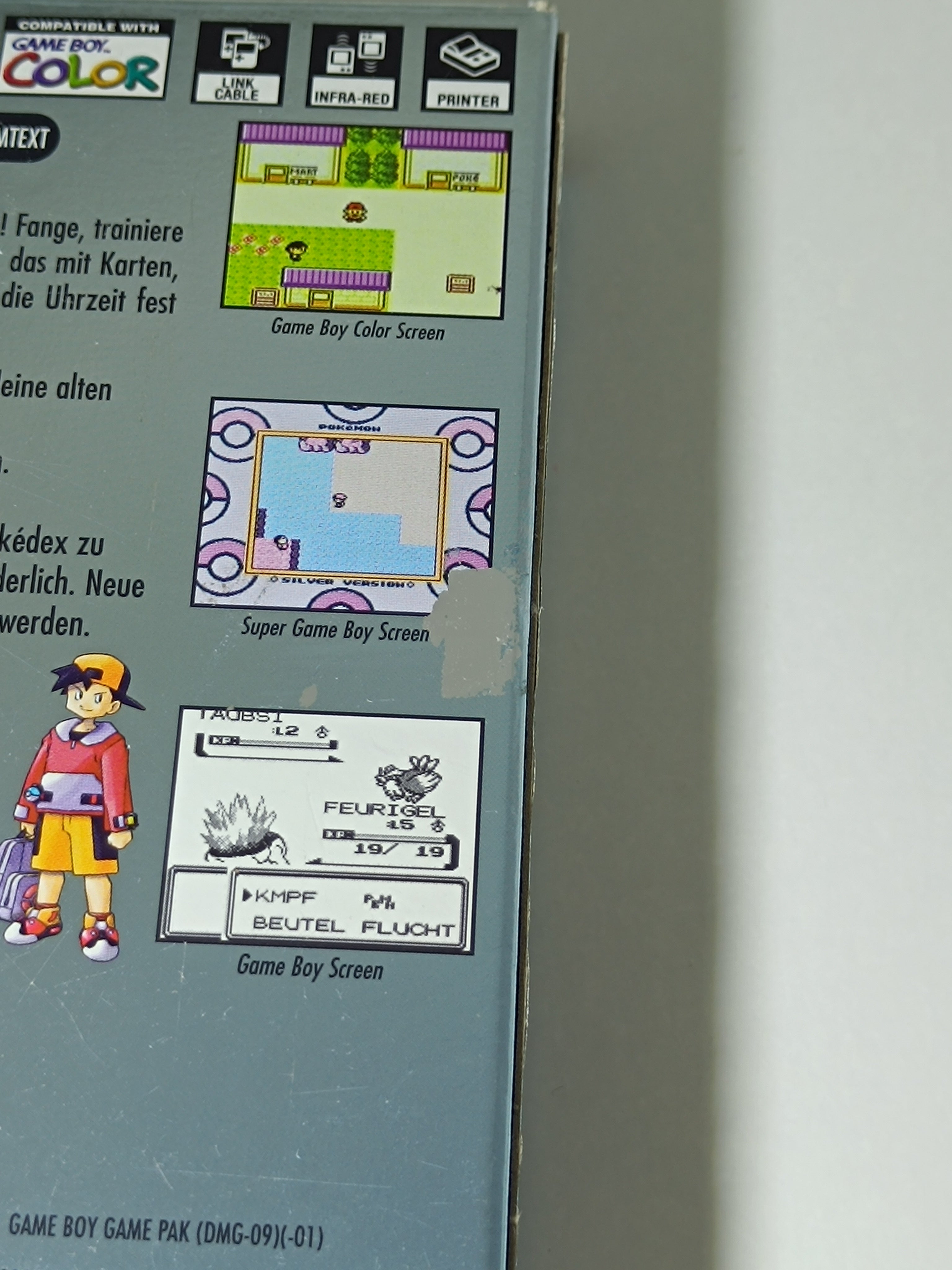 Pokemon Silberne Edition Game Boy Color - inkl. Verpackung & Anleitung