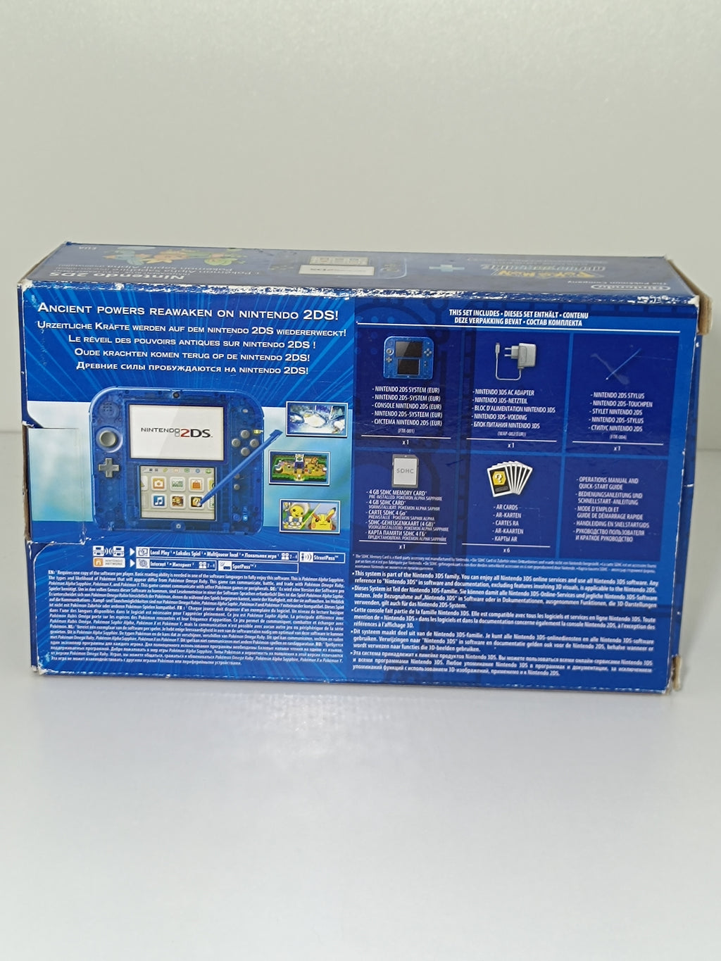 Nintendo 2DS Konsole - Pokemon Alpha Saphir Design - inkl. Originalverpackung
