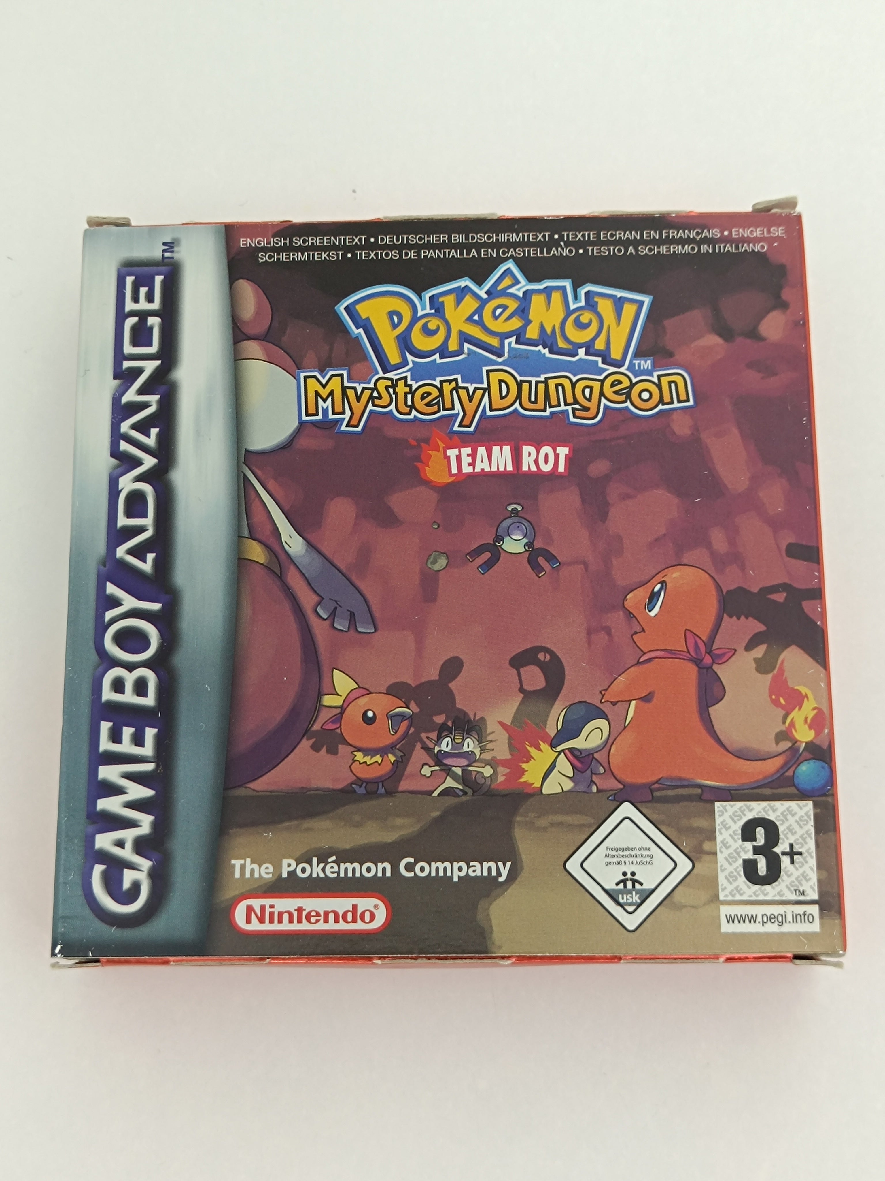 Pokemon Mystery Dungeon Team Rot GBA - mit Verpackung, Inlay, VIP Code & Anleitung