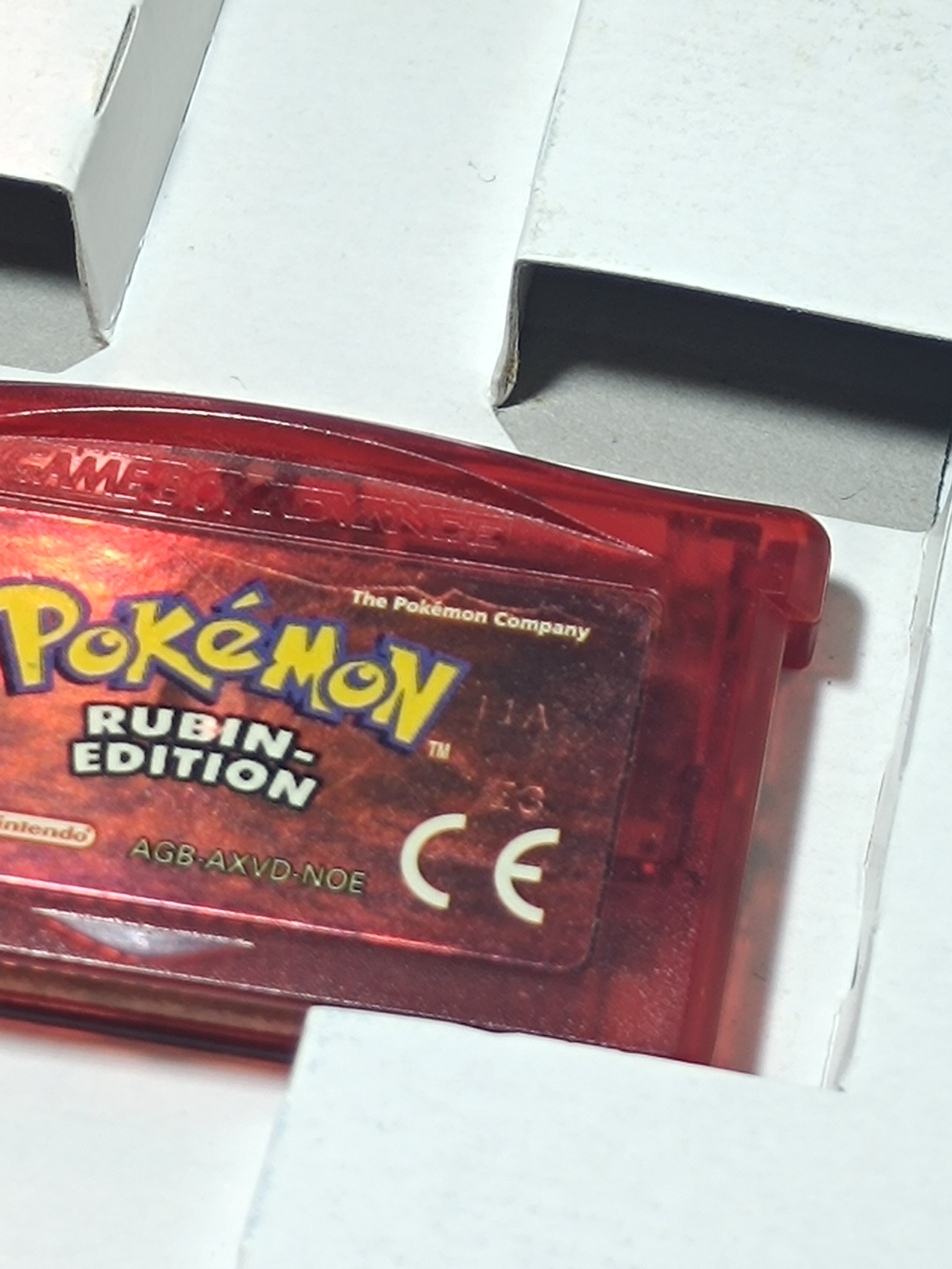 Pokemon Rubin Edition Game Boy Advance mit Verpackung & Anleitung
