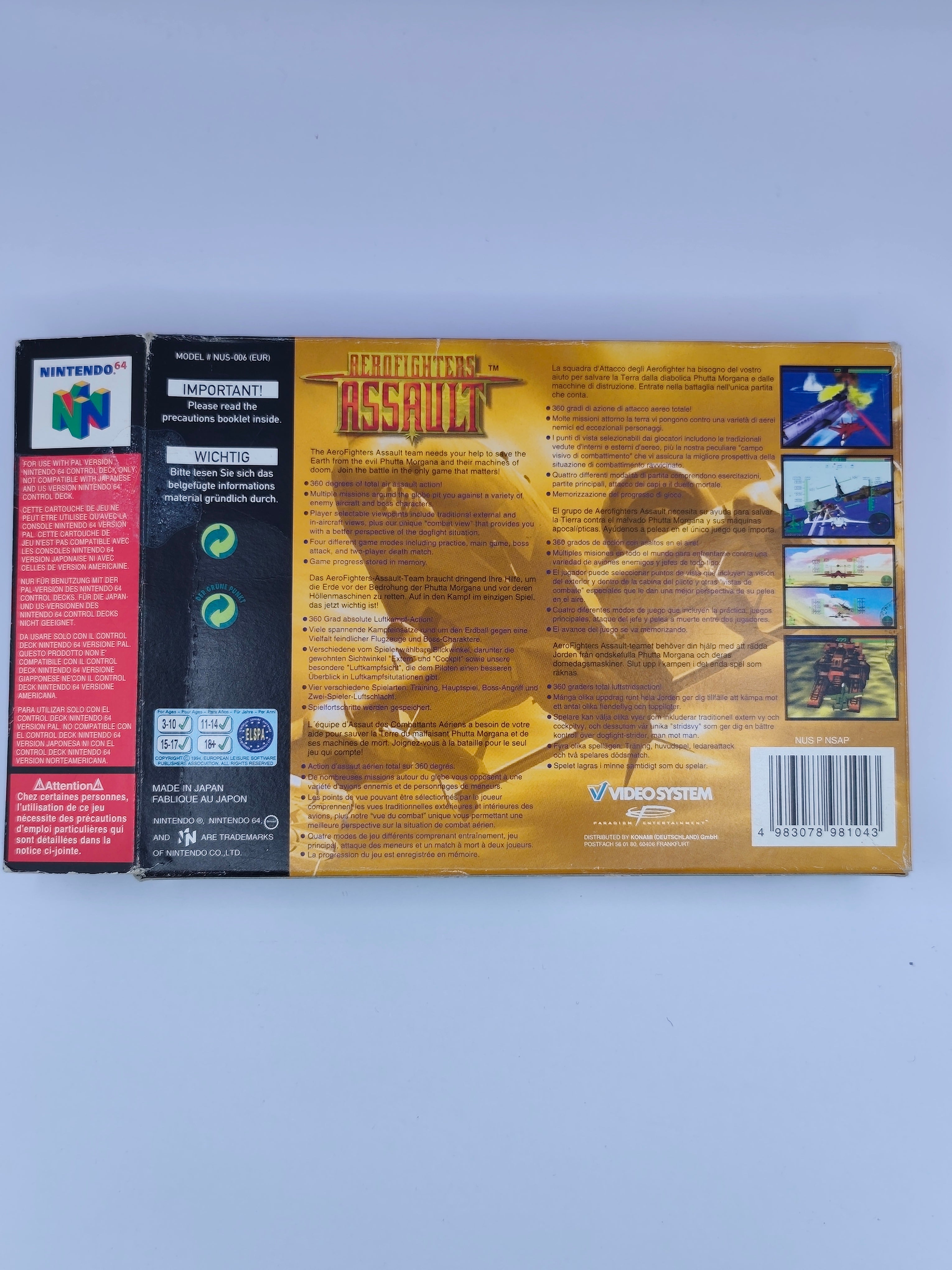 Aerofighter Assault - inkl. Verpackung, Inlay & Anleitung