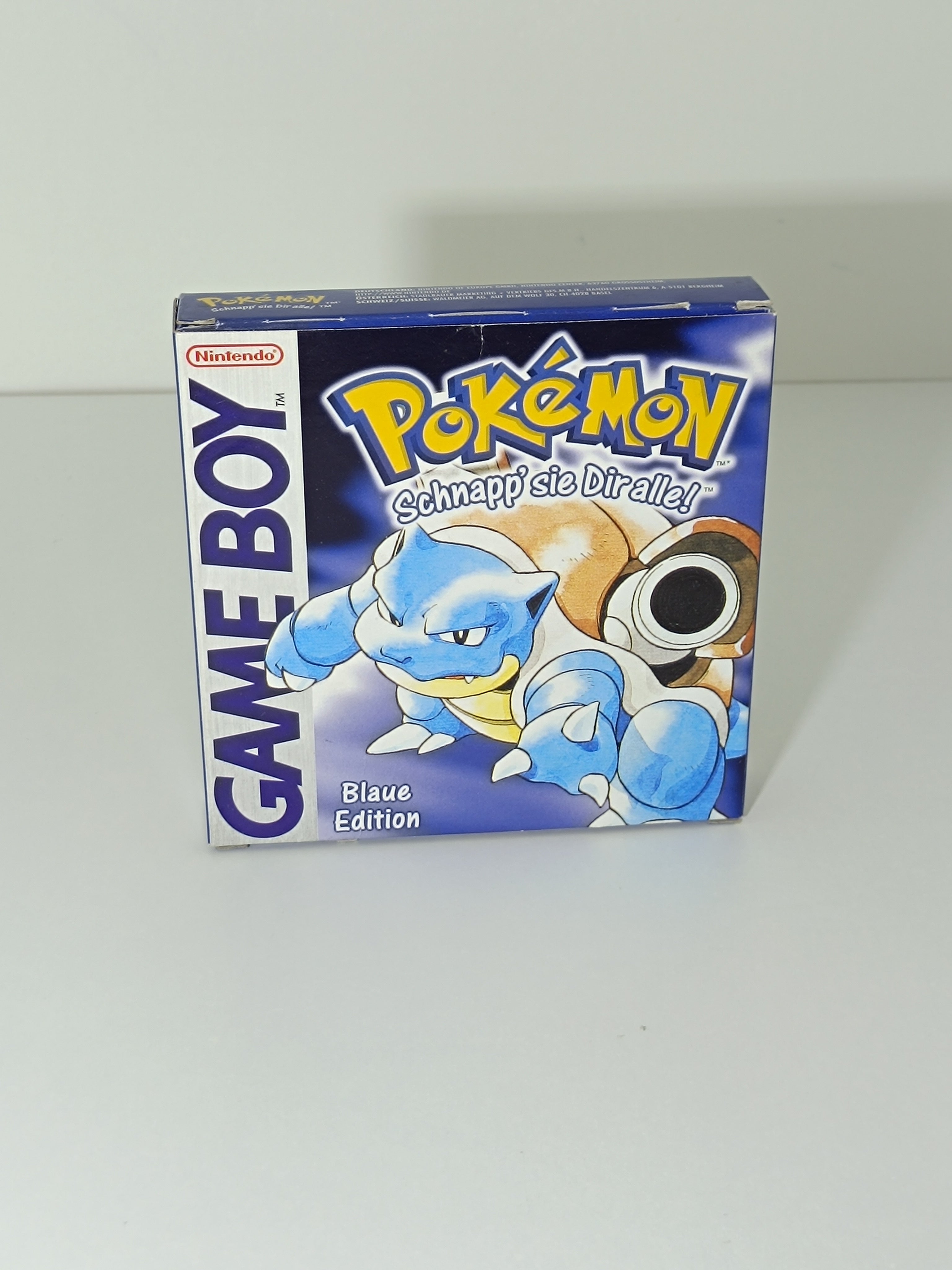 Pokemon Blaue Edition Game Boy - Leerhülle ohne Inhalt