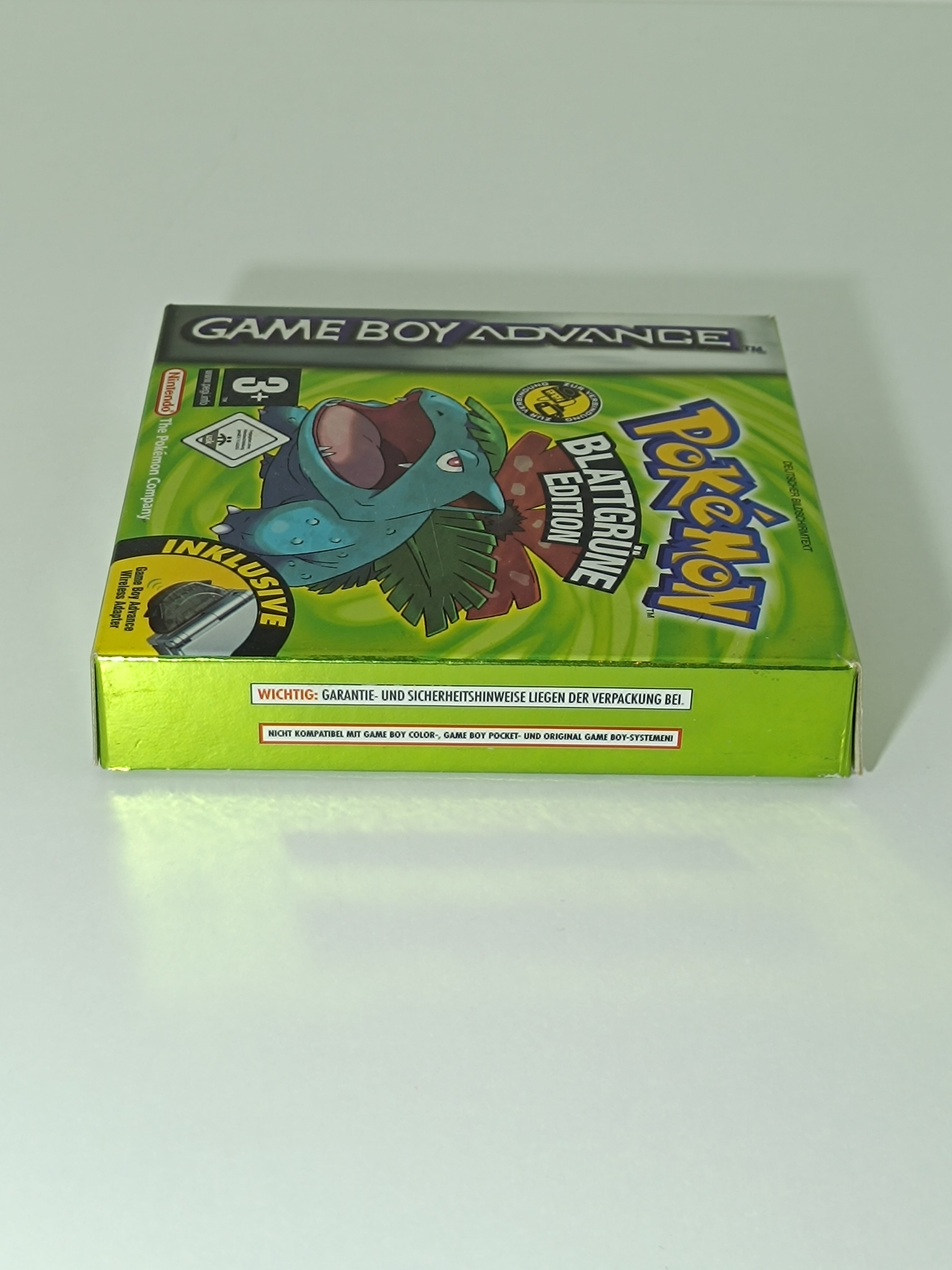 Pokemon Blattgrüne Edition GBA - inkl. Verpackung, Inlay & VIP Code