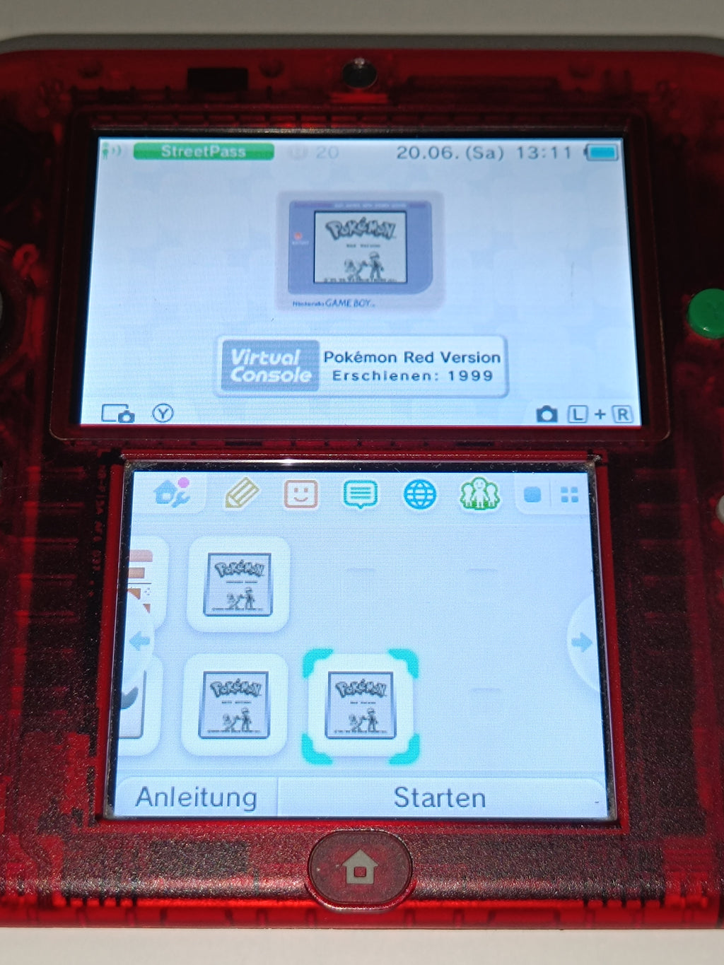 Nintendo 2DS Konsole - Pokemon Rote Edition, inkl. Spiel