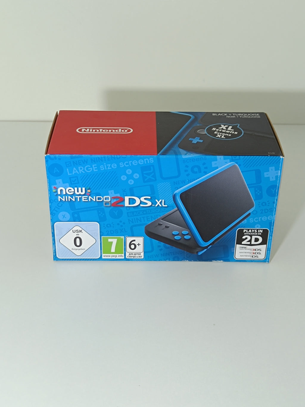 New Nintendo 2DS XL - Blau / Schwarz - inkl. Originalverpackung & Ladegerät