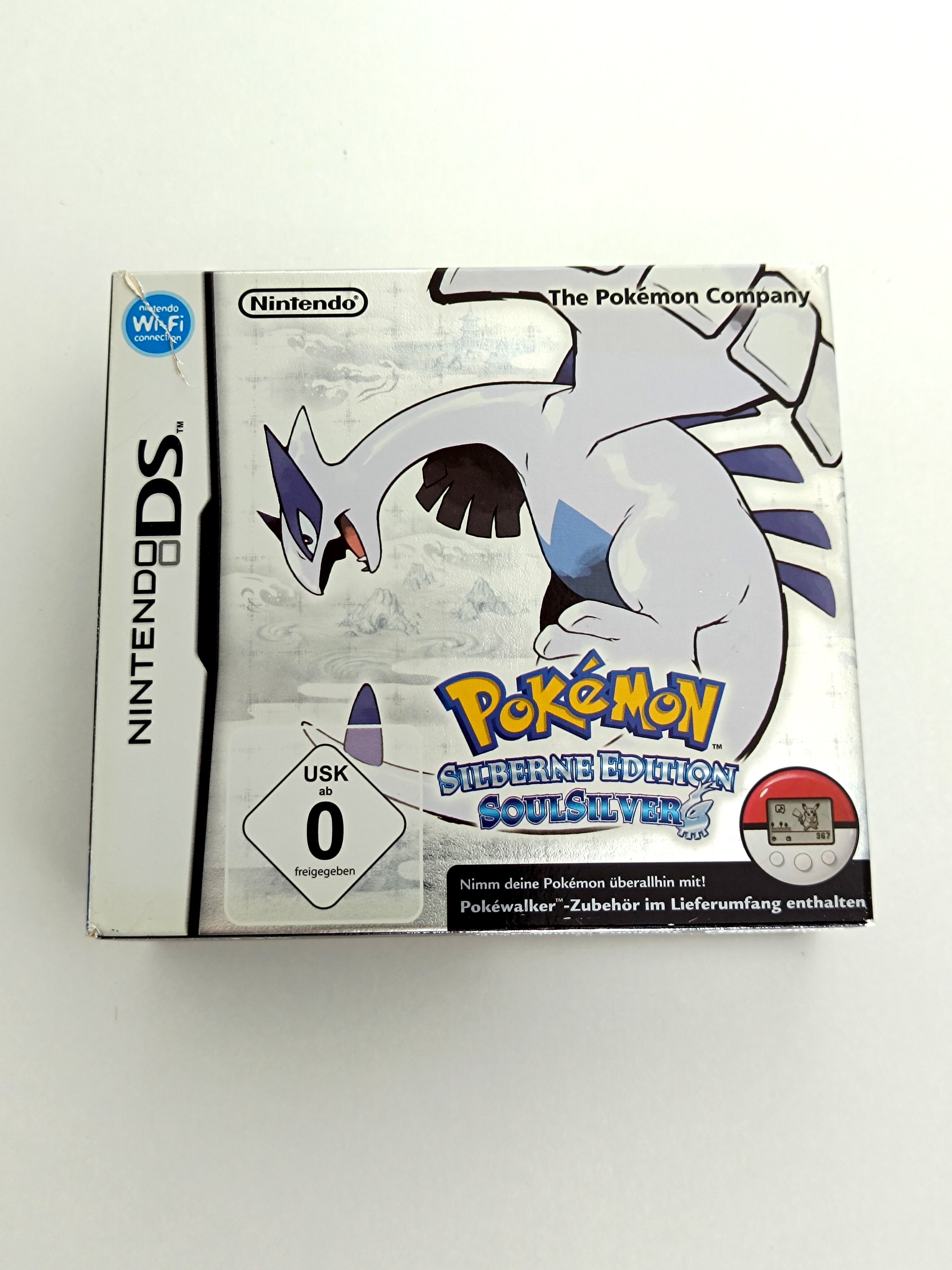 Pokemon Soulsilver, silberne Edition | inkl. Karton, Pokewalker, Verpackung, ...