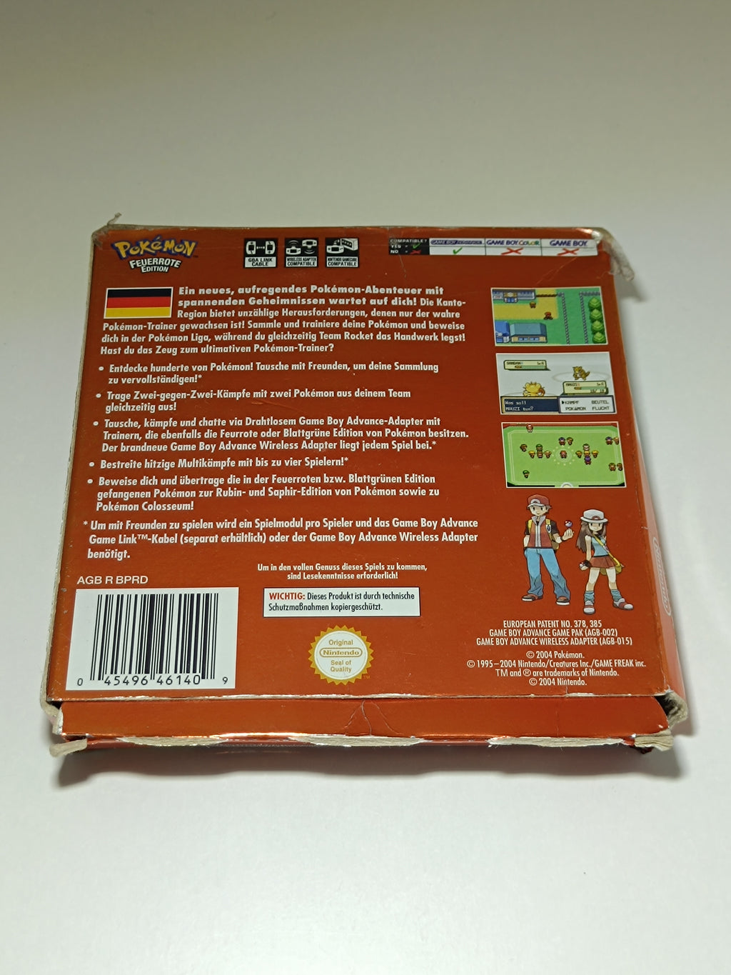 Pokemon Feuerrote Edition inkl. Verpackung
