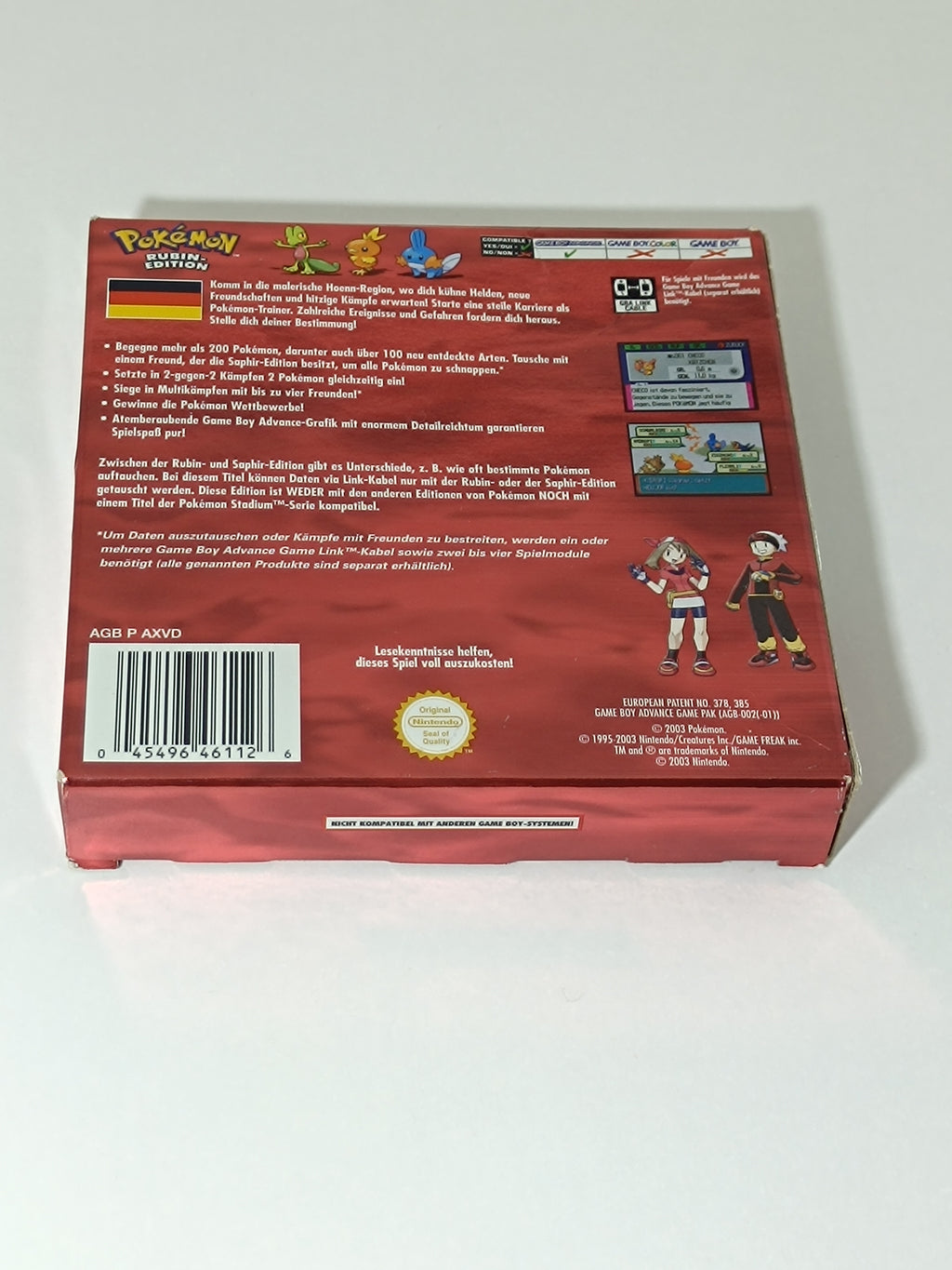 Pokemon Rubin Edition GBA - inkl. Verpackung, Inlay & Anleitung