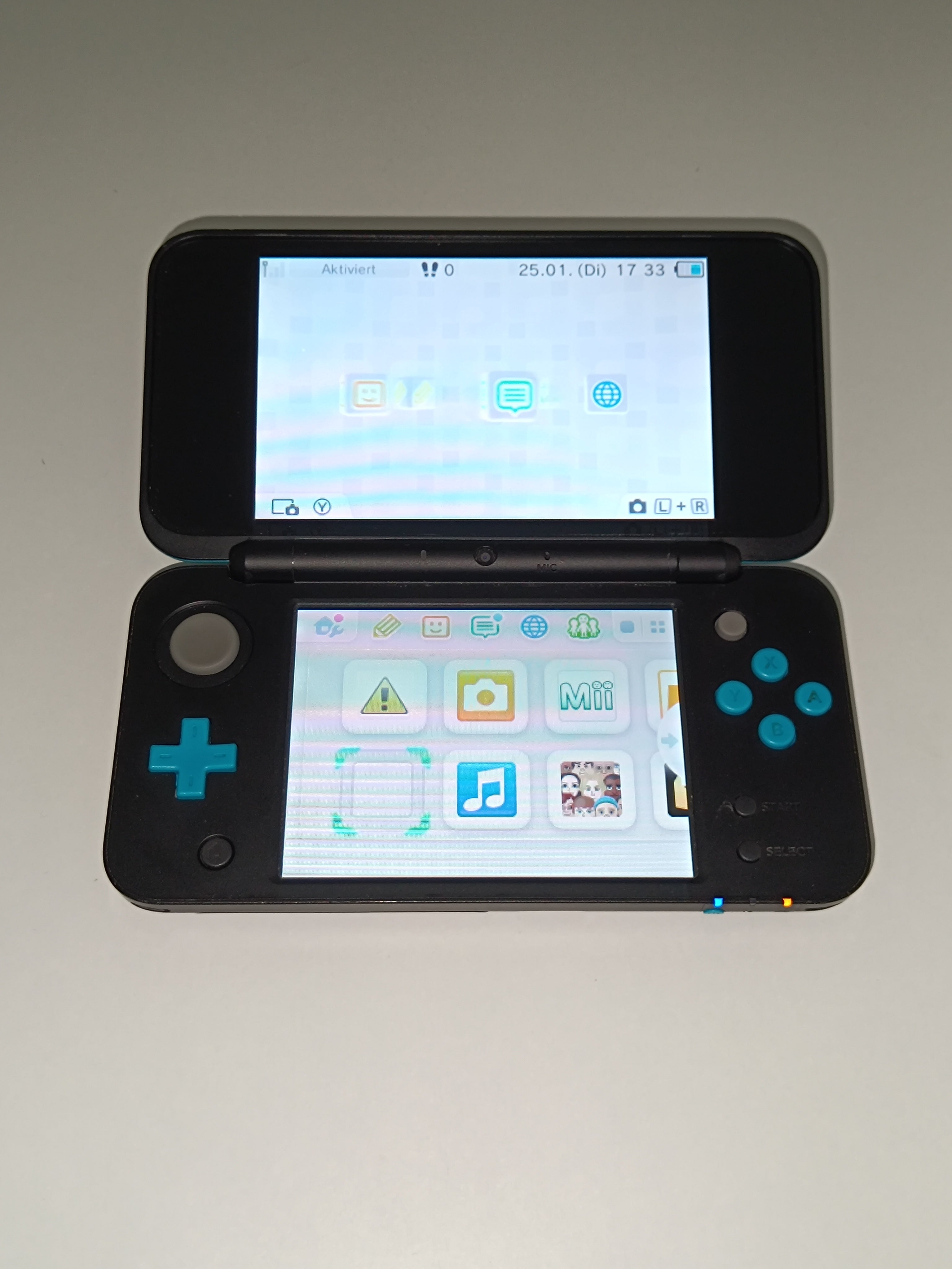 Nintendo 2DS XL Blau Schwarz
