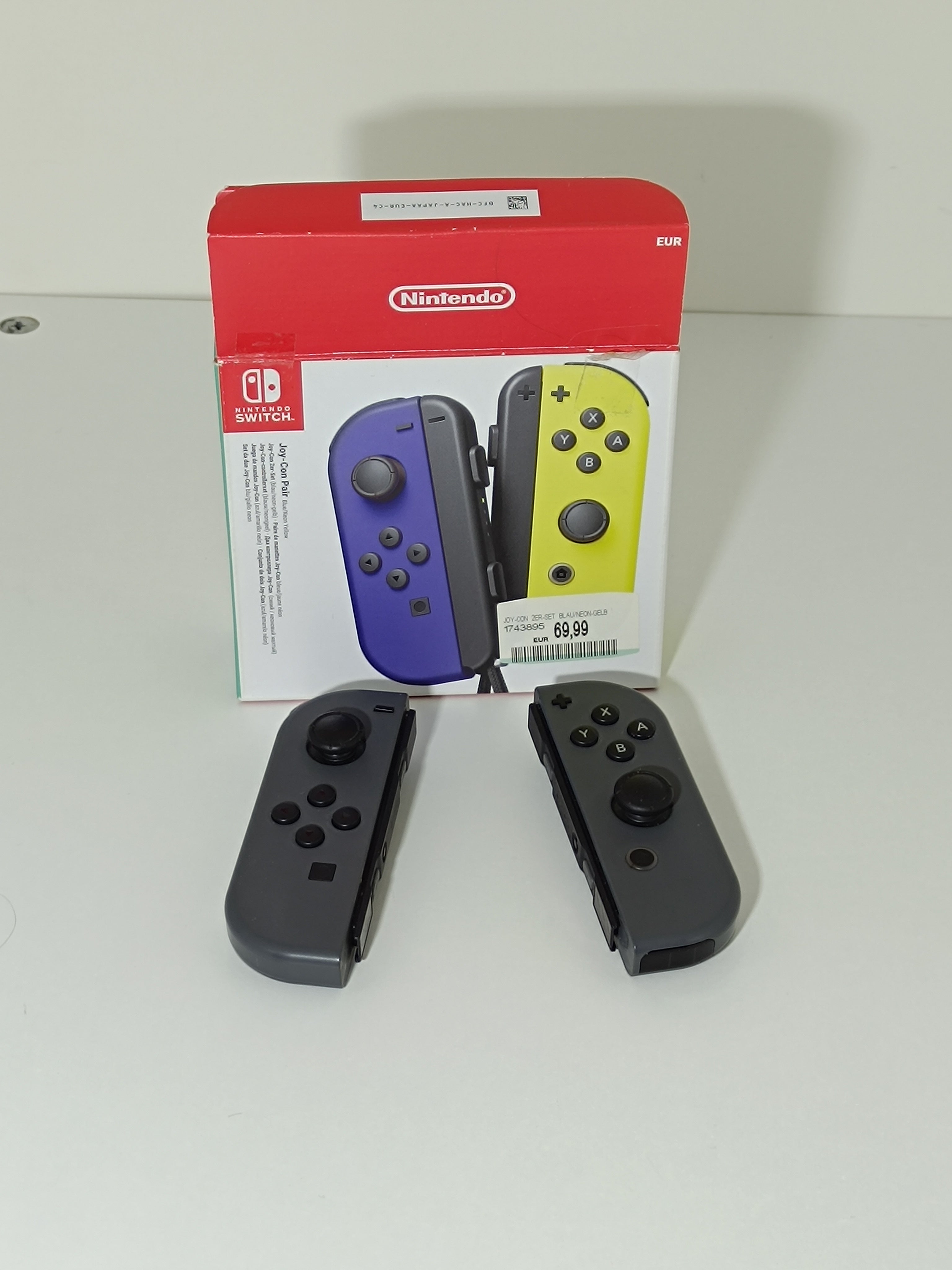 Nintendo Switch Joy-Con Paar mit  Verpackung [grau]