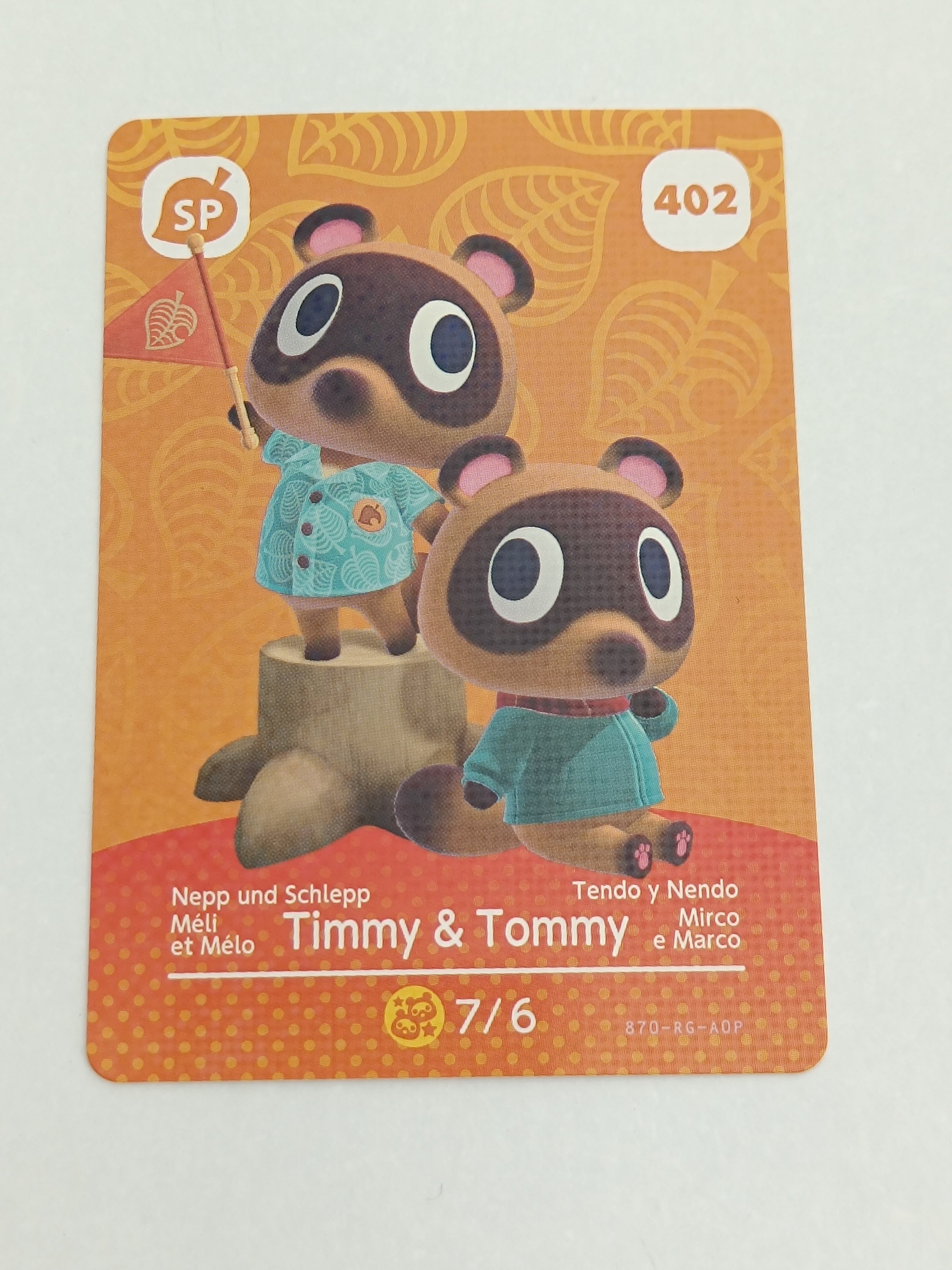 Amiibo Karte | 402 - Timmy & Tommy