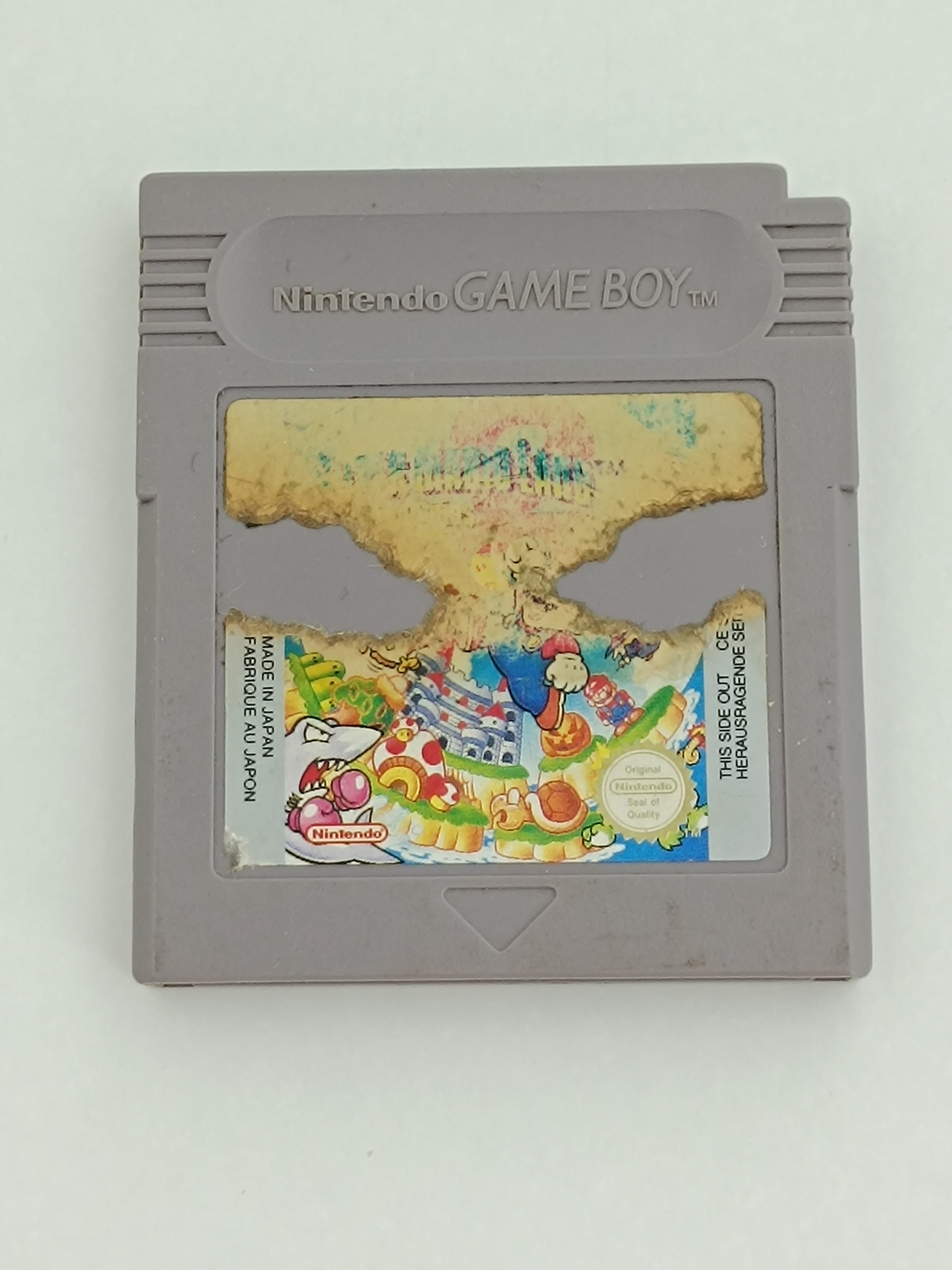 Super Mario Land 2 - Label leicht beschädigt
