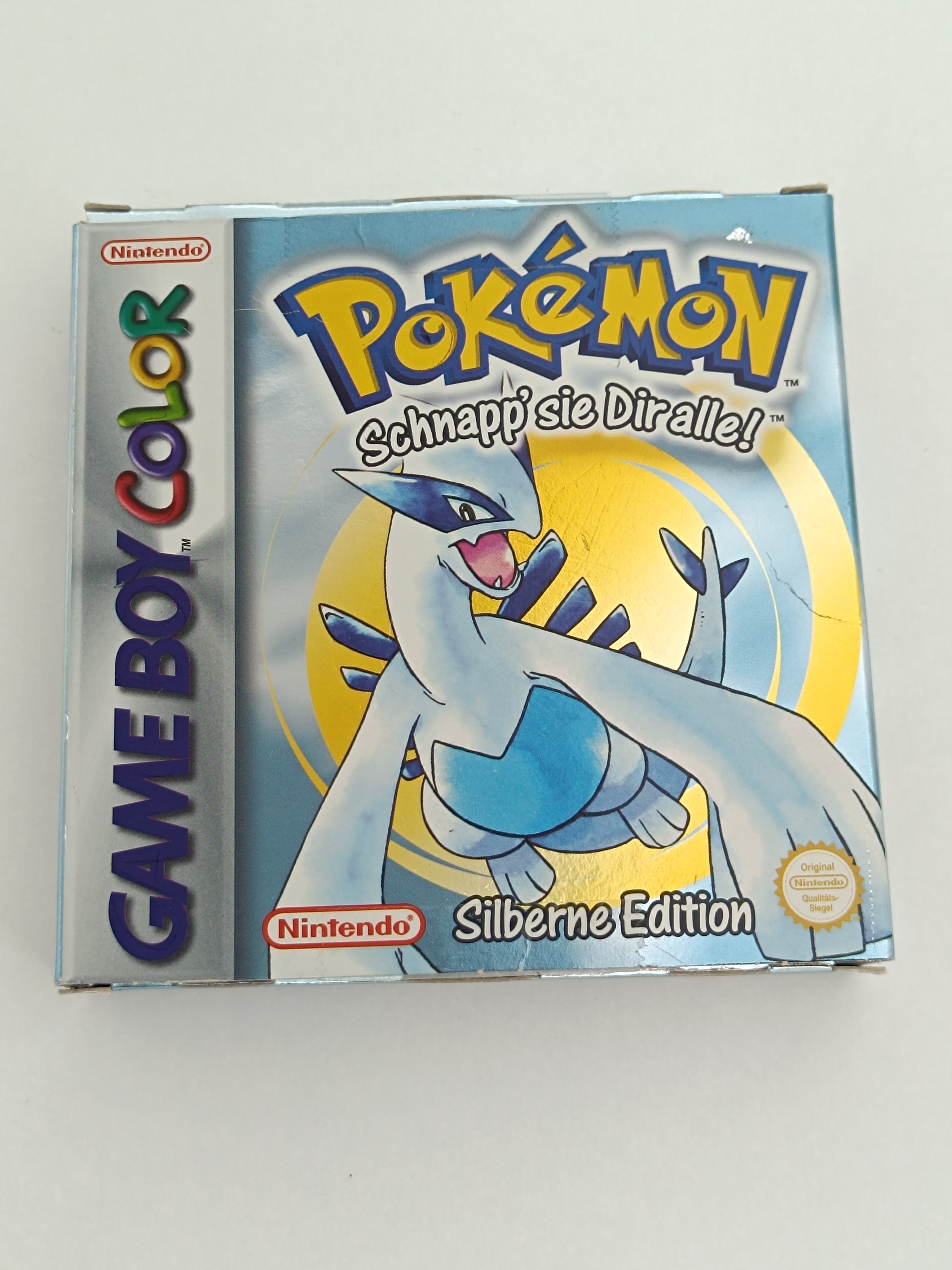 Pokemon Silberne Edition Game Boy Color - inkl. Verpackung & Anleitung