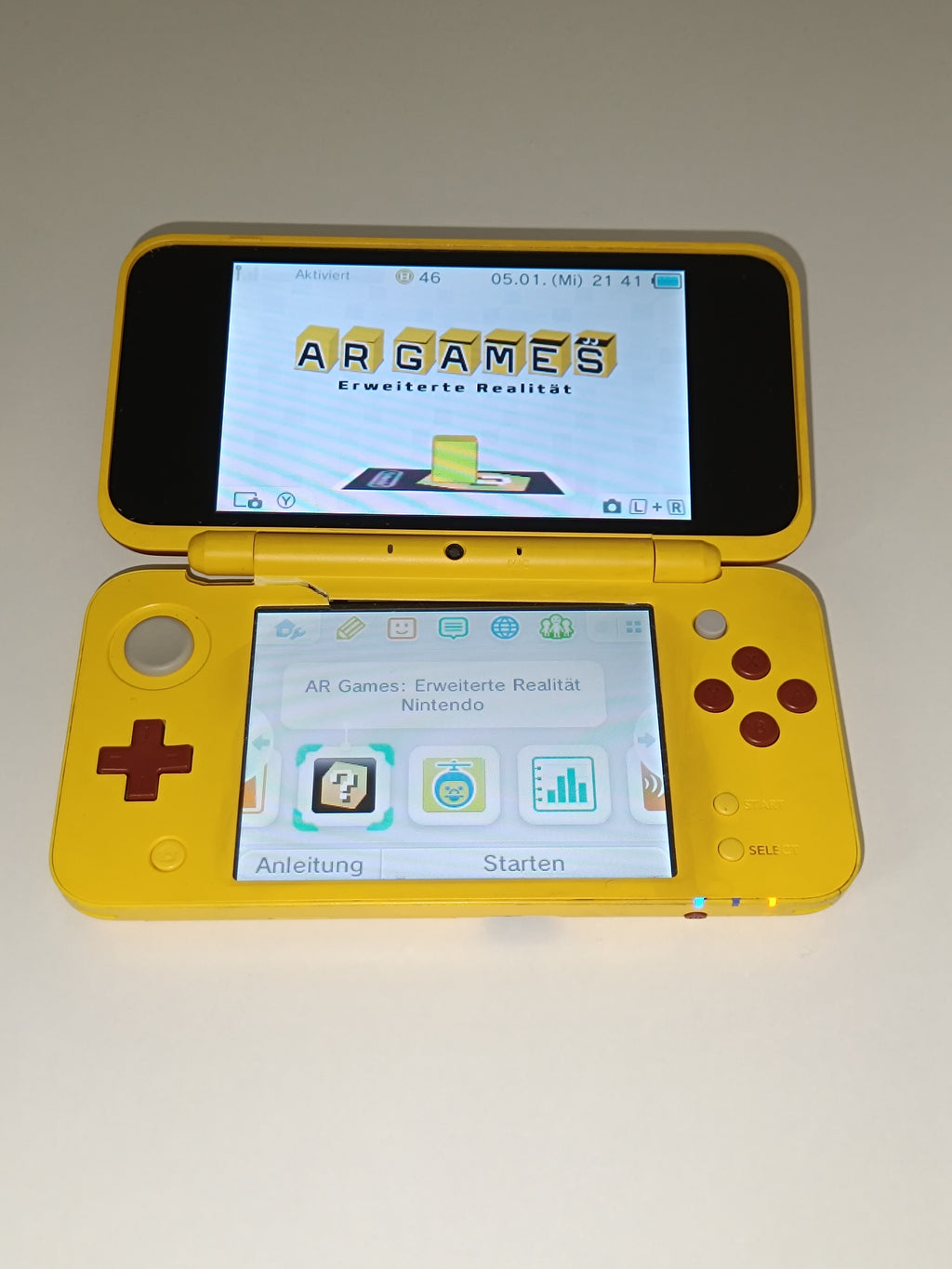 New Nintendo 2DS XL Pikachu Pokemon Edition - mit Bruch | Rarität