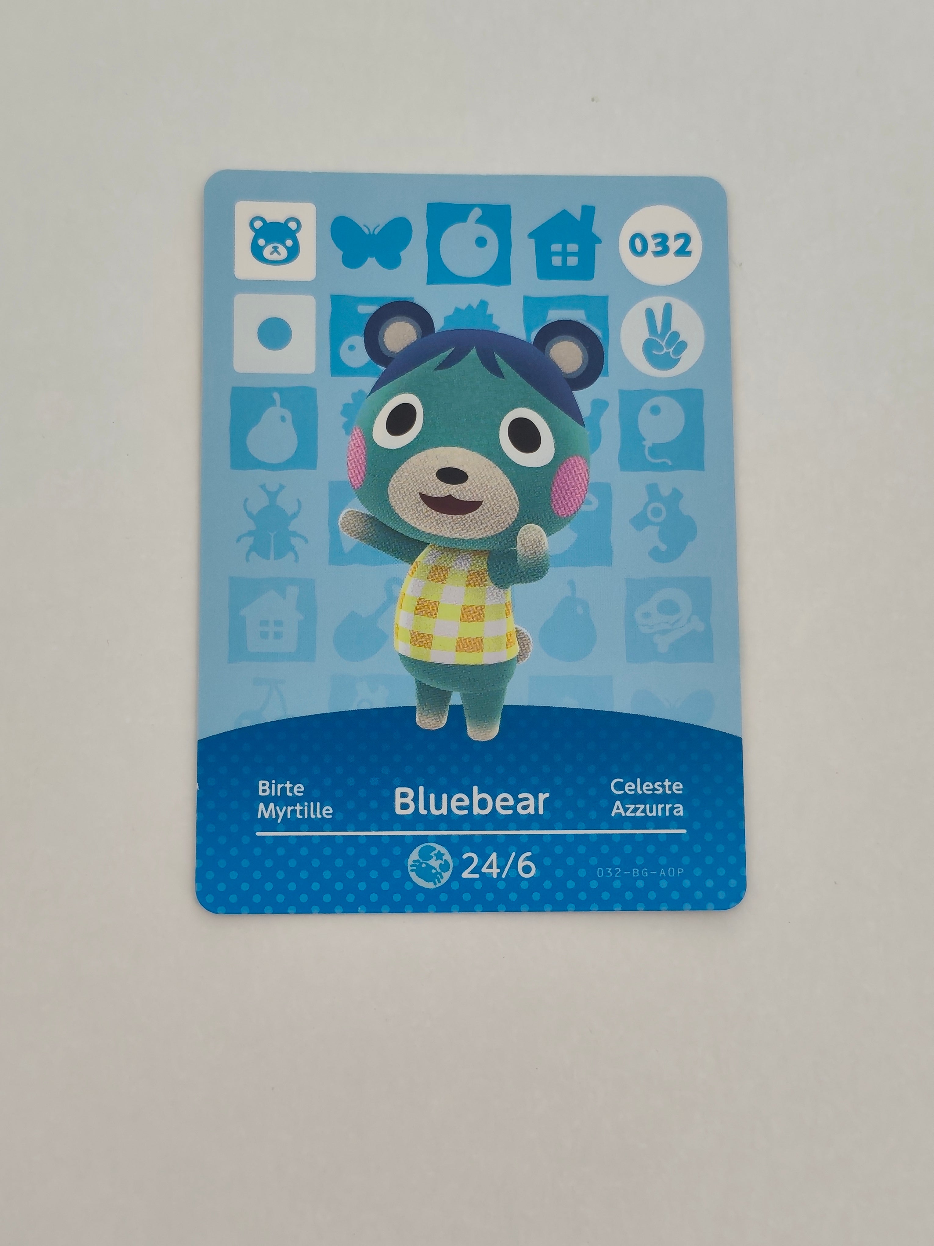 Amiibo Karte | 032 - Bluebear