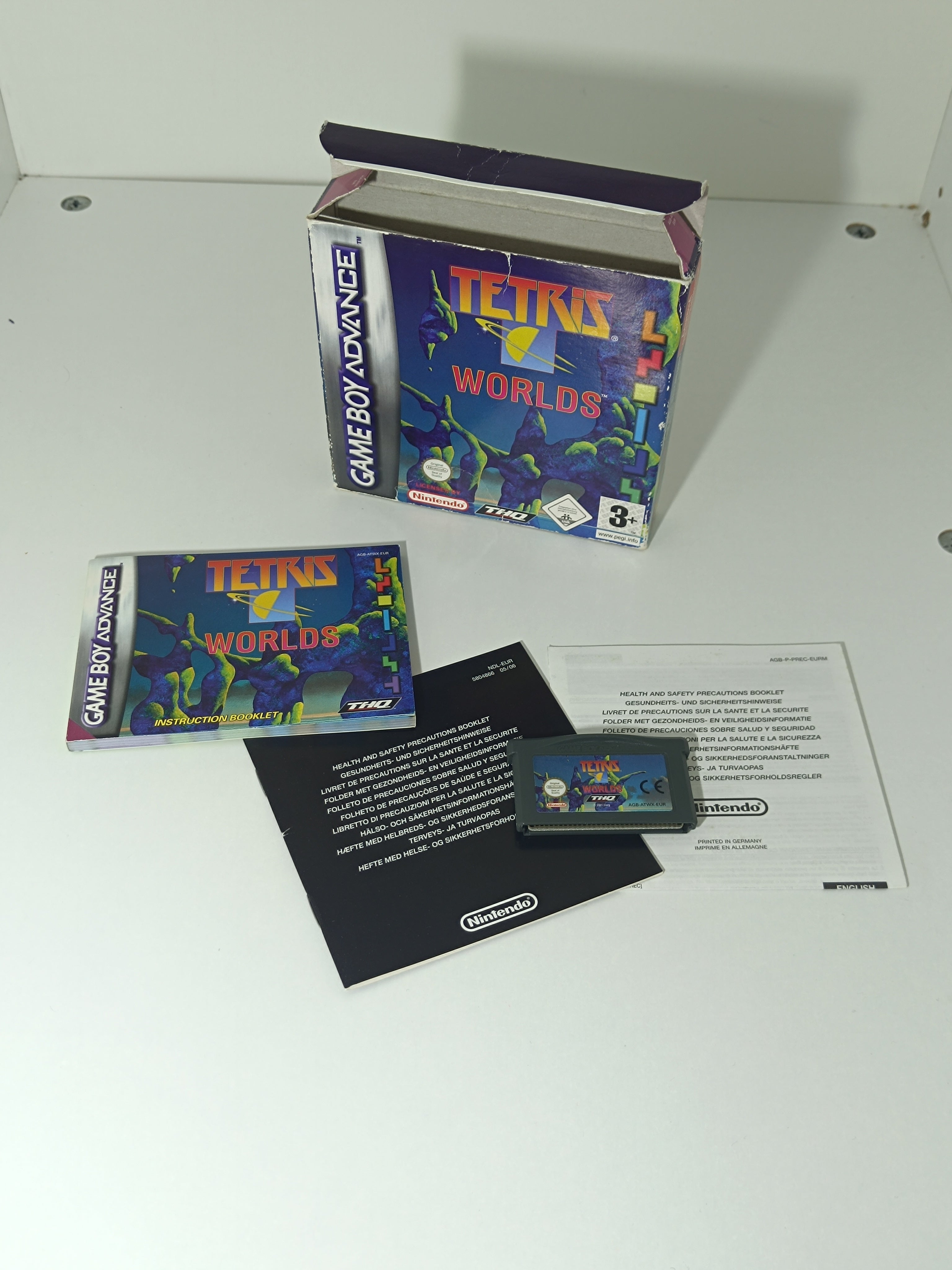 Tetris Worlds Game Boy Advance mit Verpackung & Anleitung