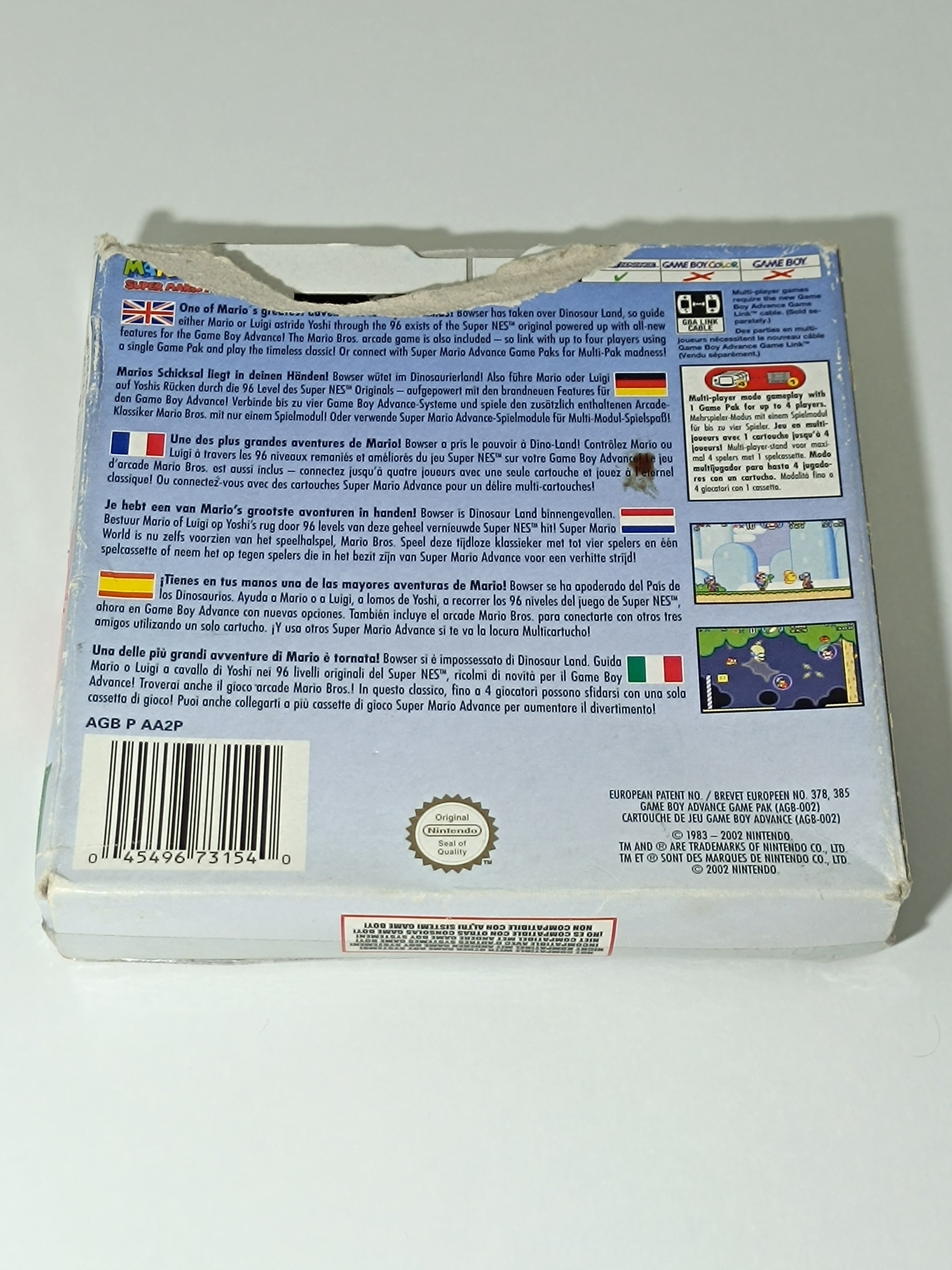 Super Mario World Super Mario Advance 2 GBA - DEFEKT inkl. Verpackung