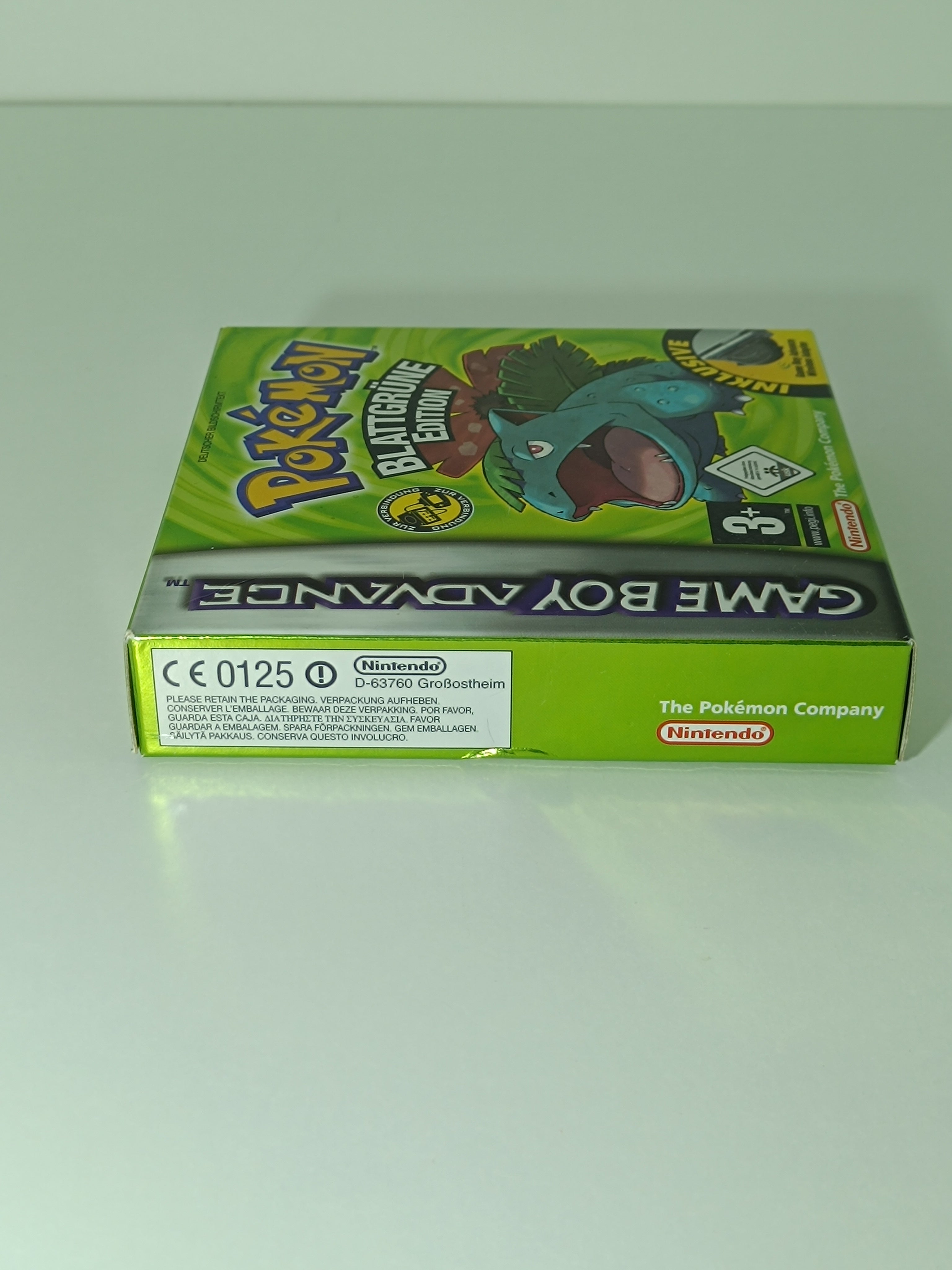 Pokemon Blattgrüne Edition GBA - Leerhülle ohne Inhalt