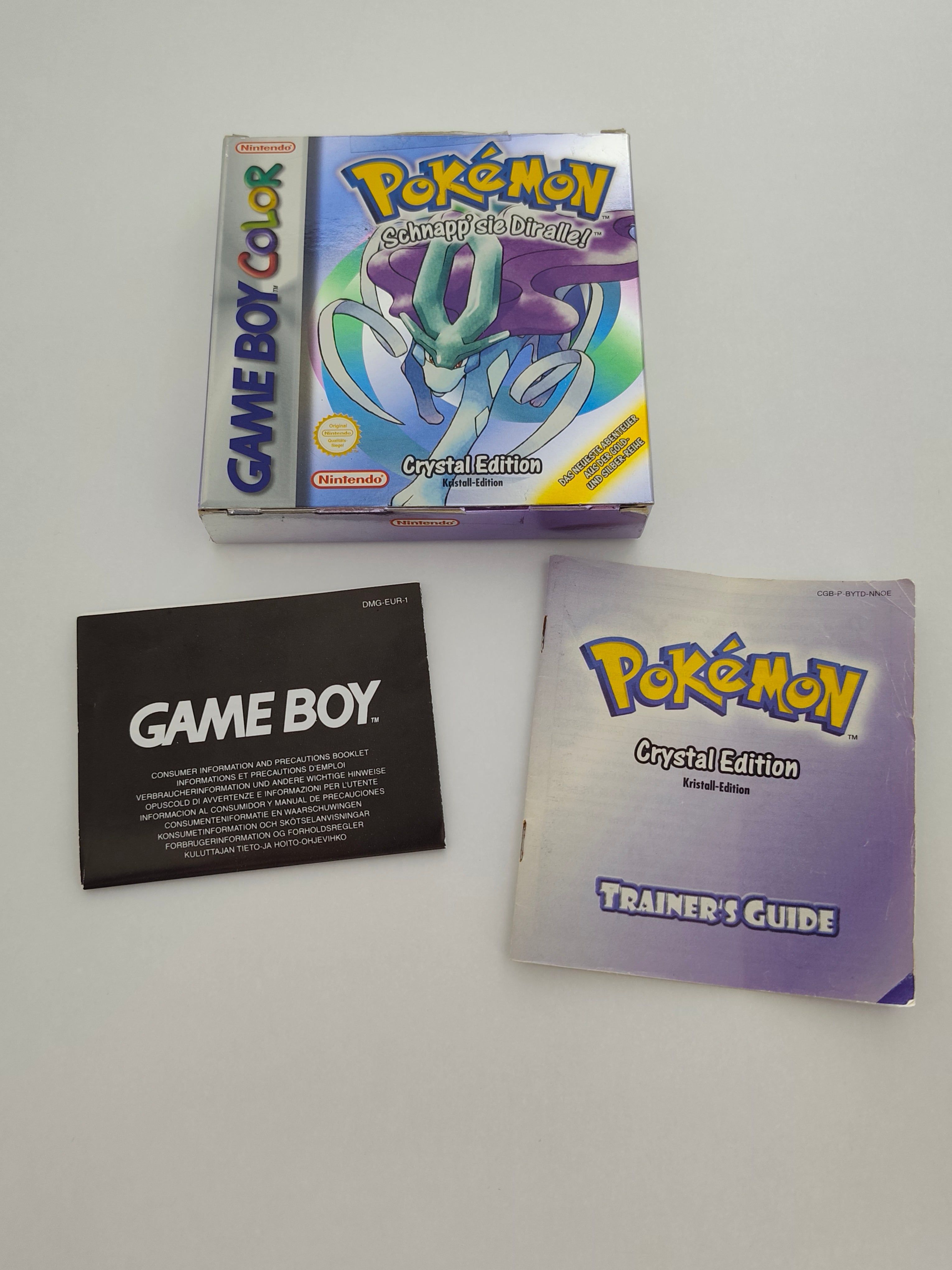 Pokemon Kristall Edition - Leerhülle mit Anleitung