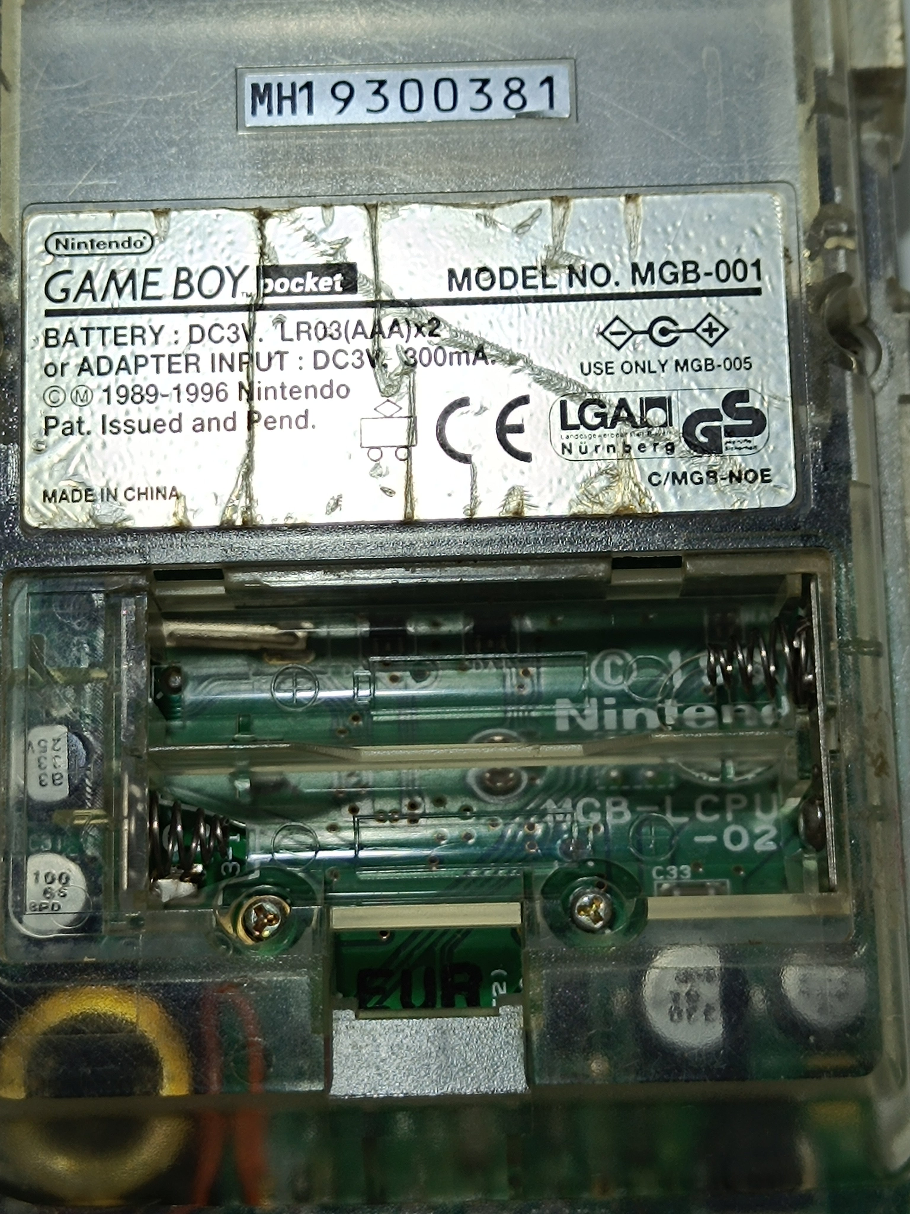 Game Boy Pocket - Transparent