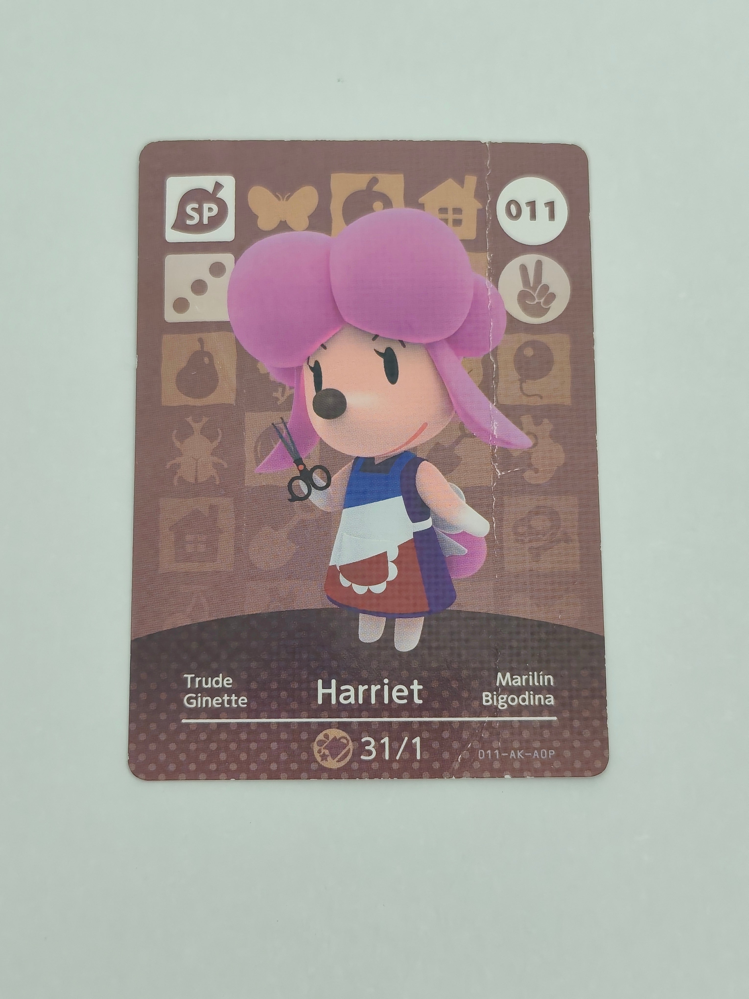 Amiibo Karte | 011 - Harriet - Knick in der Karte