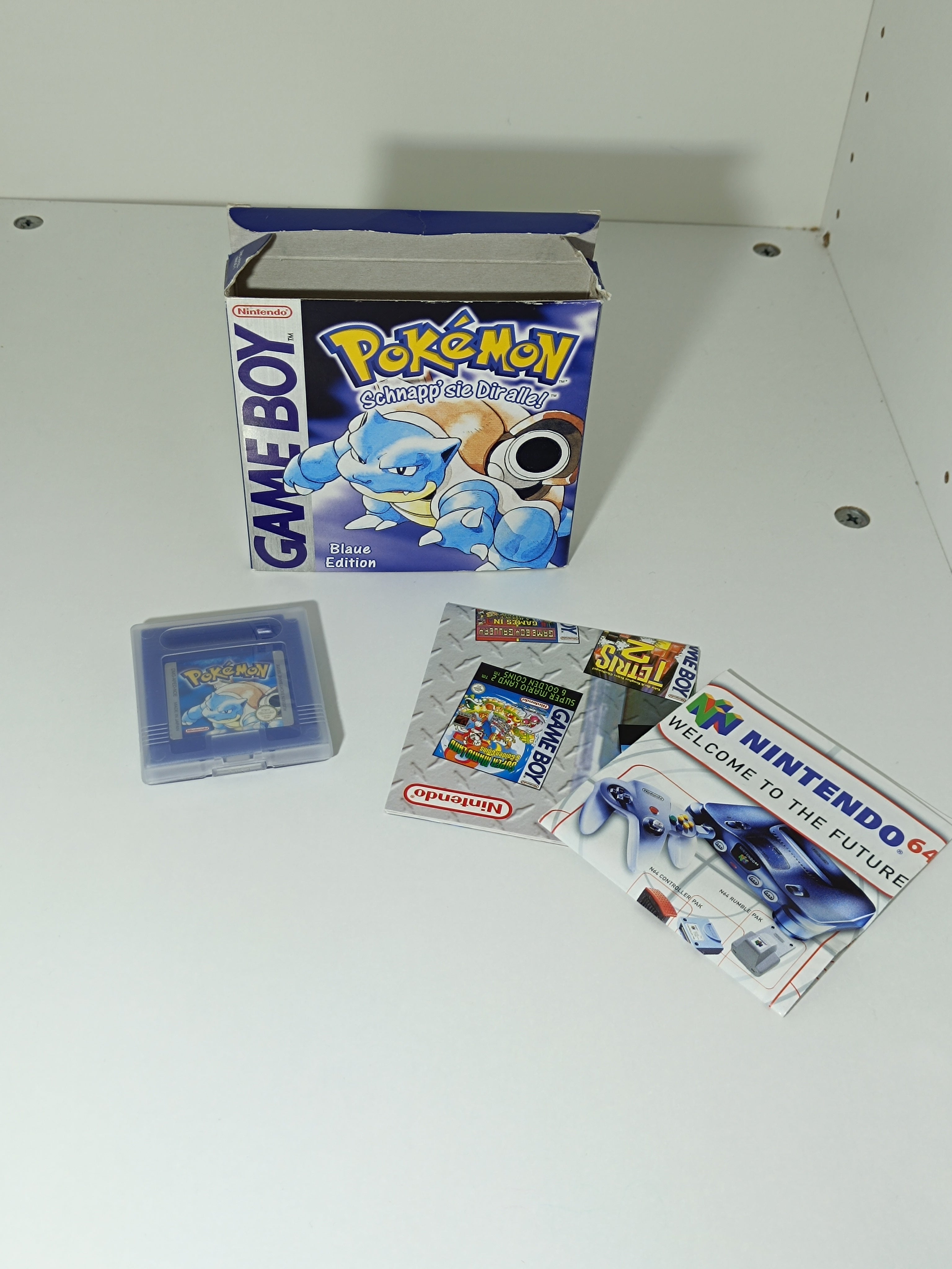 Pokemon Blaue Edition Game Boy - inkl. Verpackung