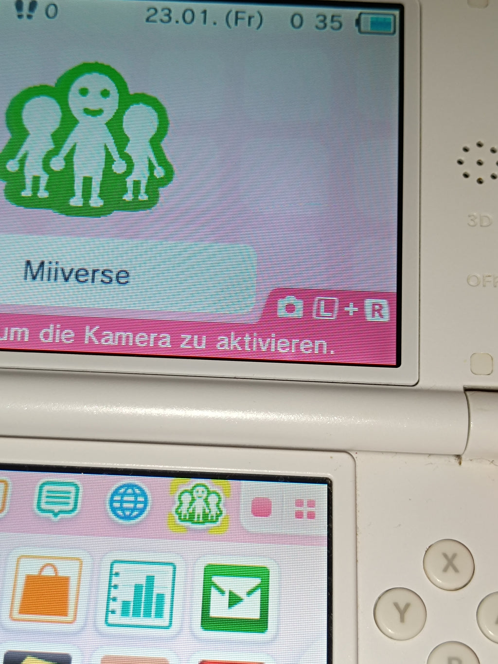 Nintendo 3DS XL - weiß - stark gebraucht