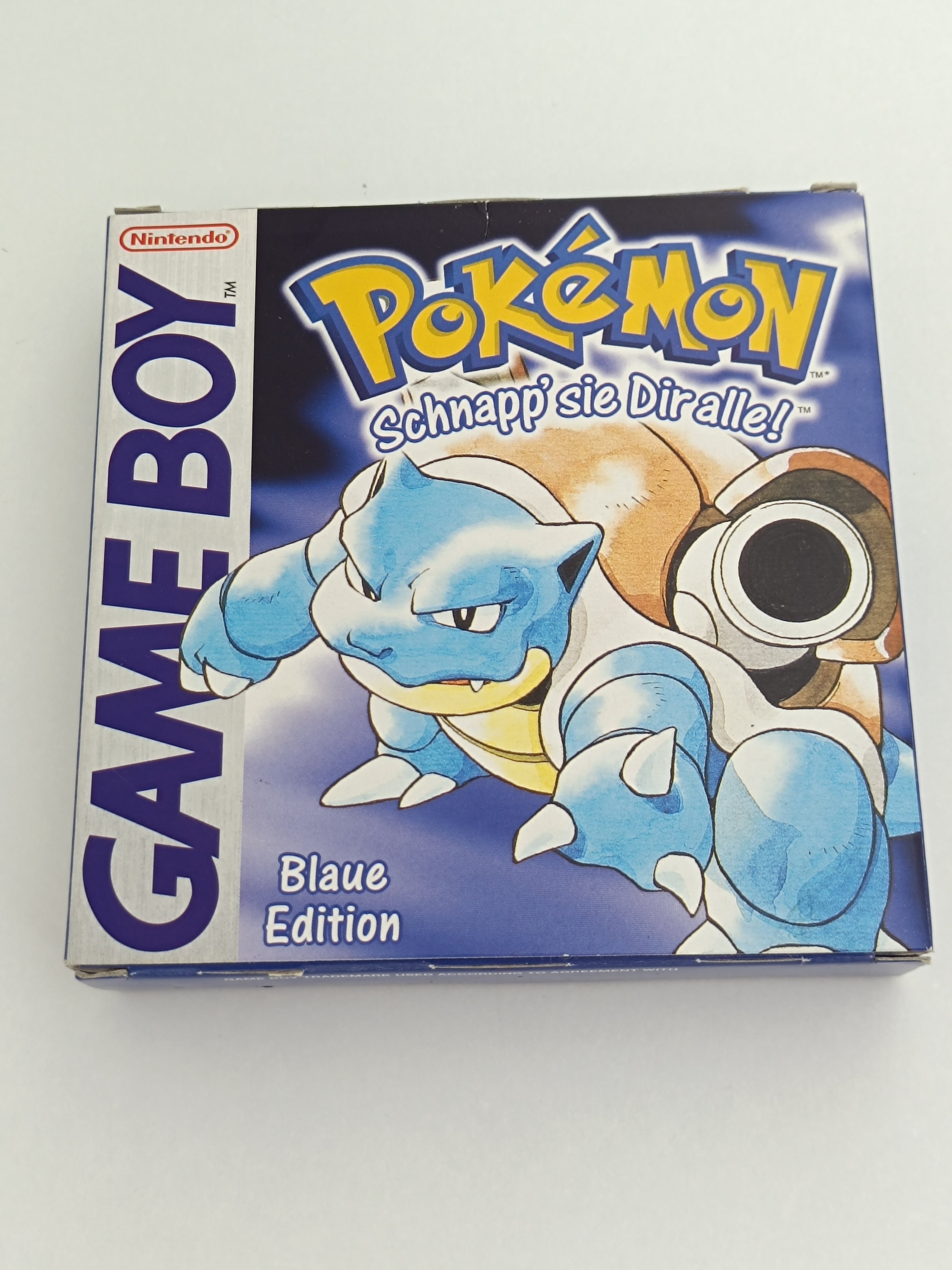 Pokemon Blaue Edition Game Boy - Leerhülle ohne Inhalt